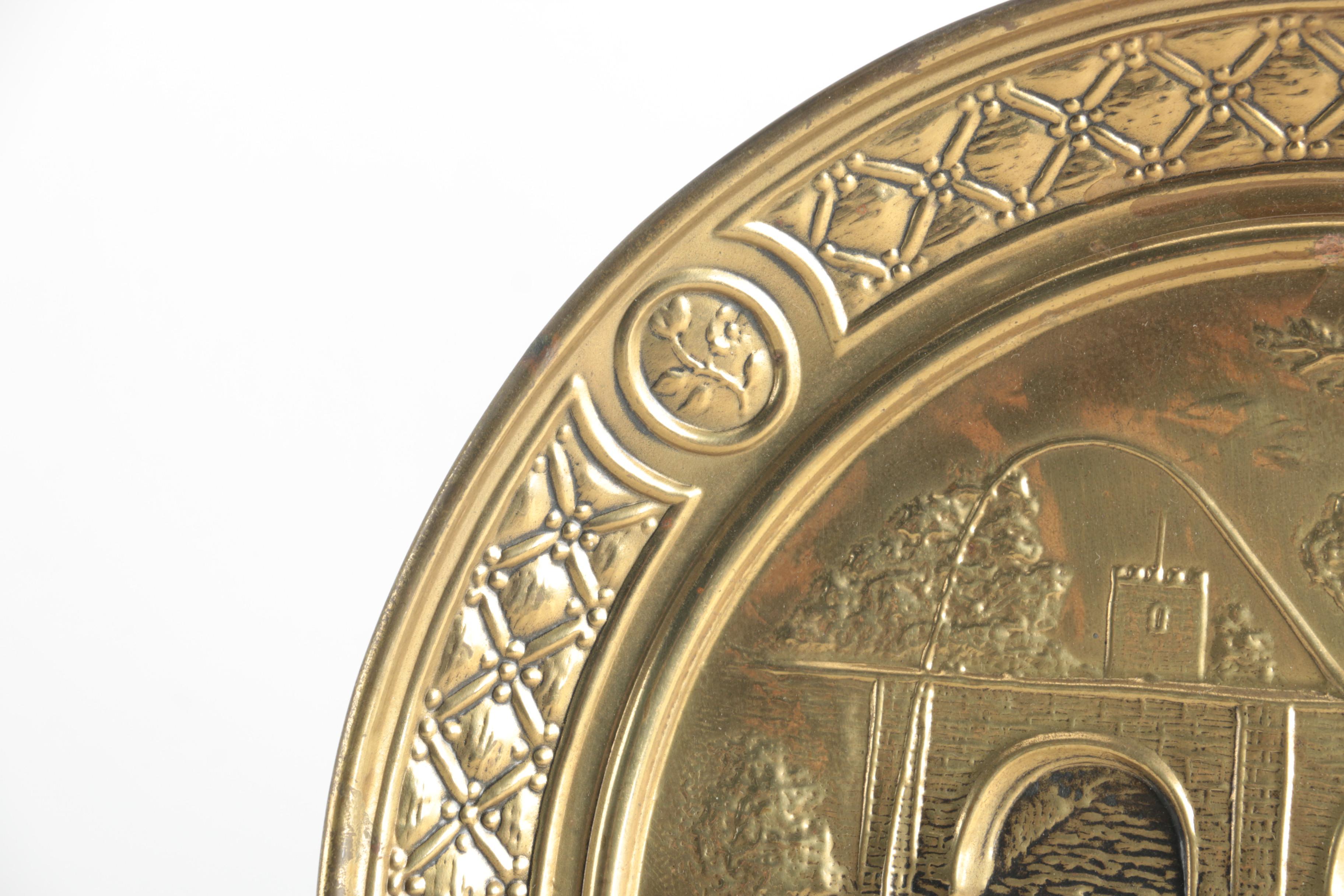 Group Of Brass Tone Plates