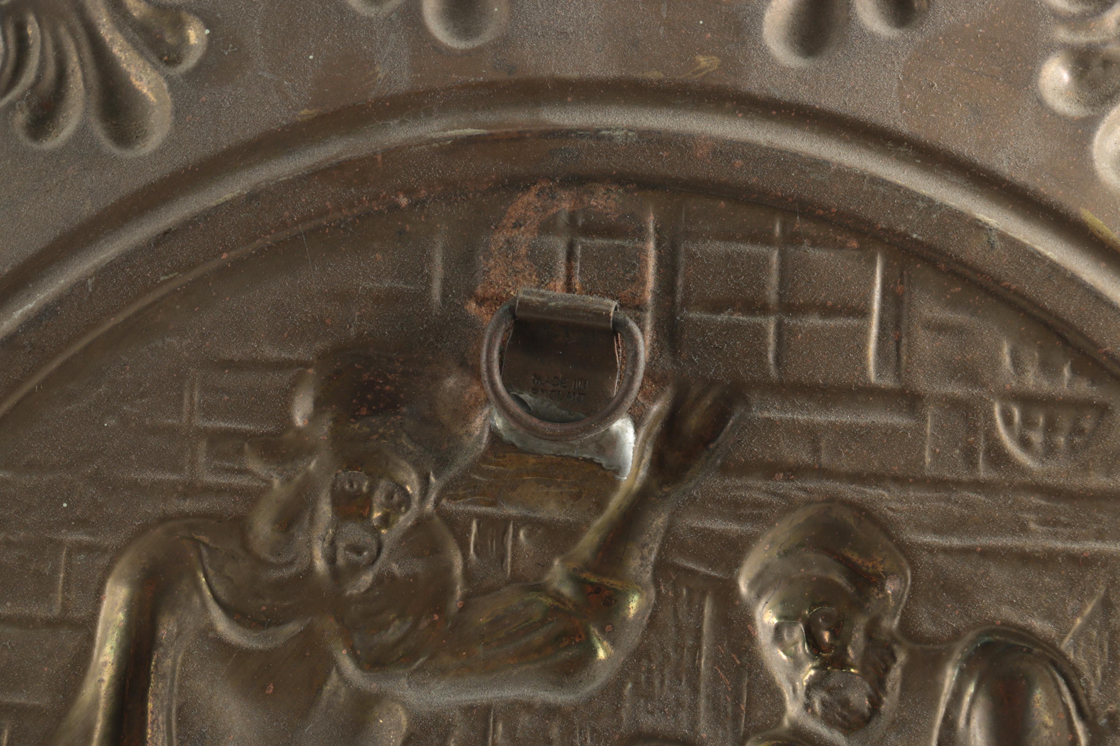 Group Of Brass Tone Plates