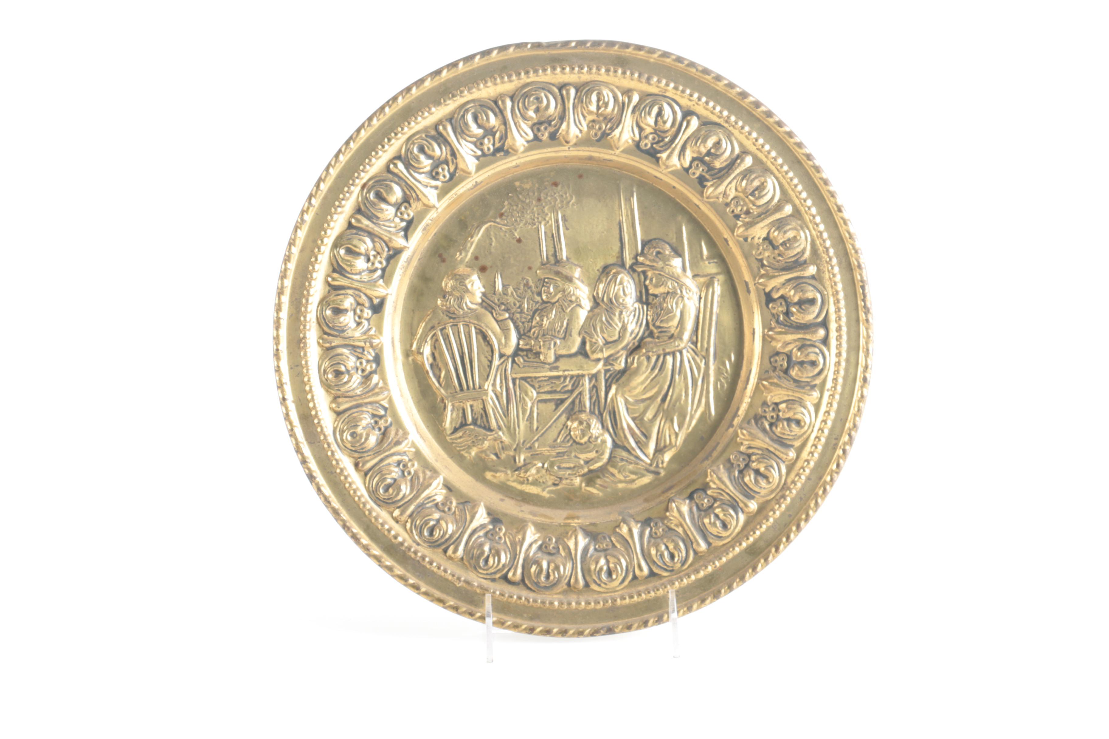 Group Of Brass Tone Plates