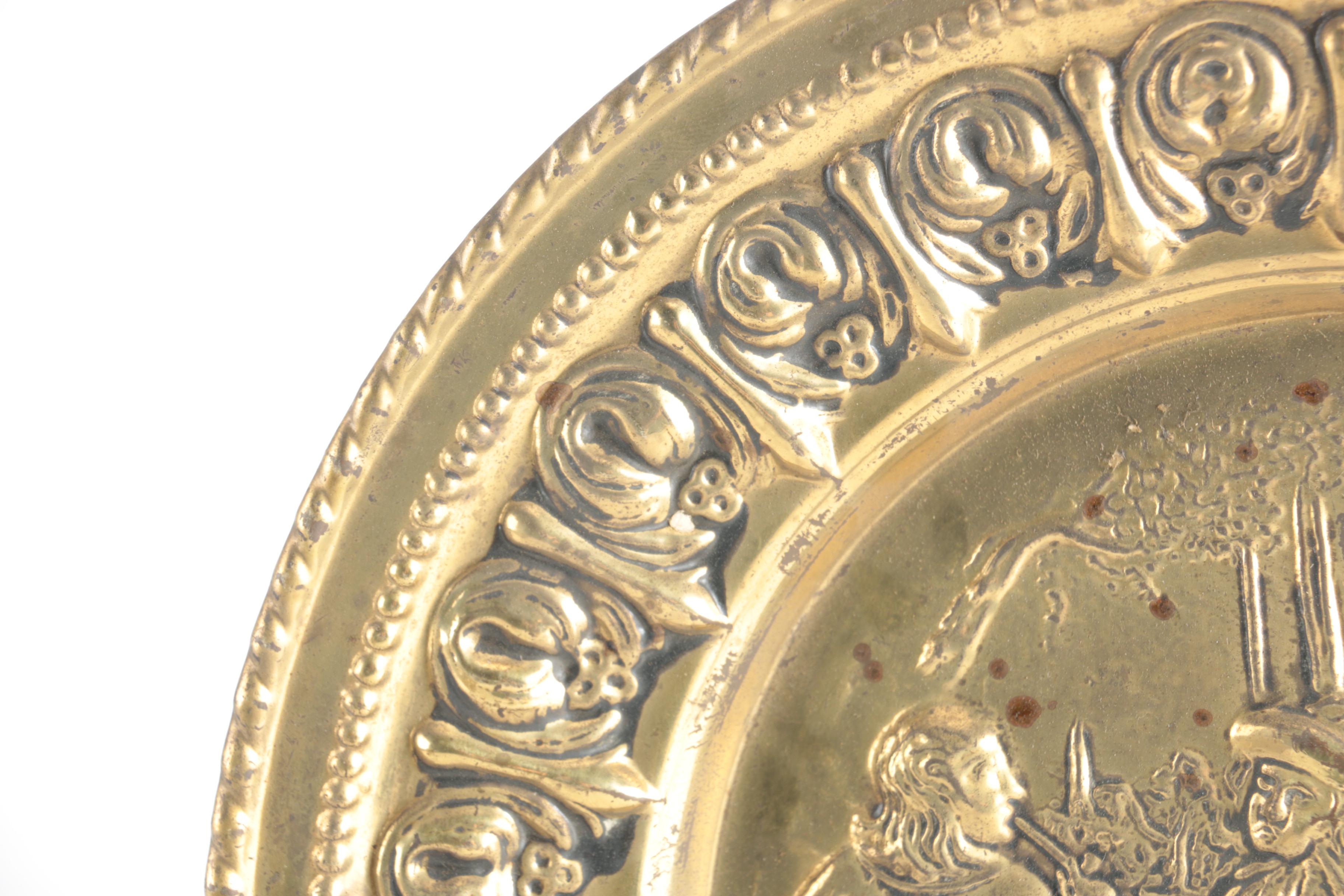 Group Of Brass Tone Plates