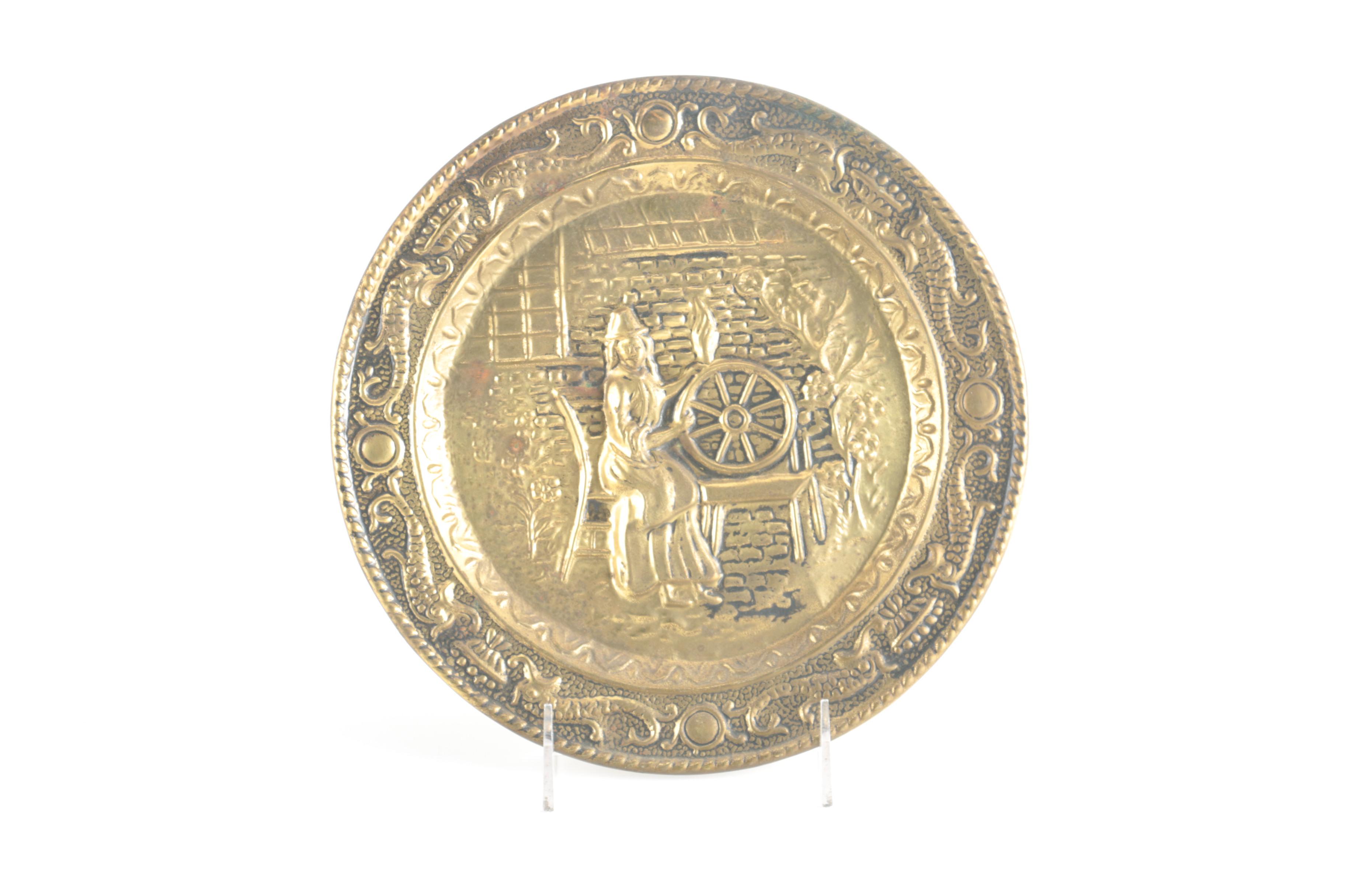 Group Of Brass Tone Plates