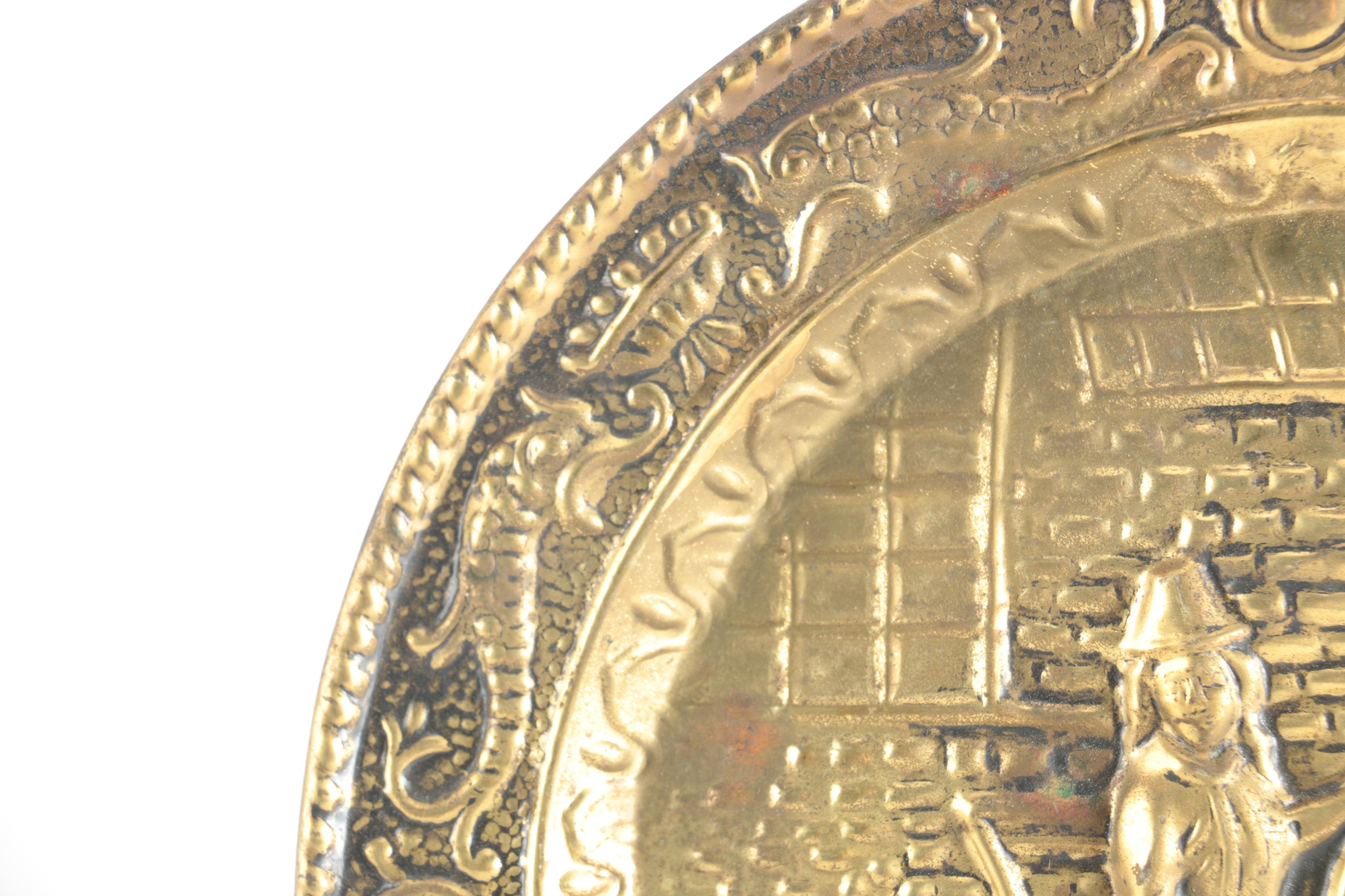 Group Of Brass Tone Plates