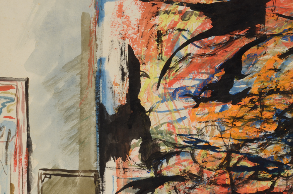 Robert Fabe Original Tempera and Watercolor Painting