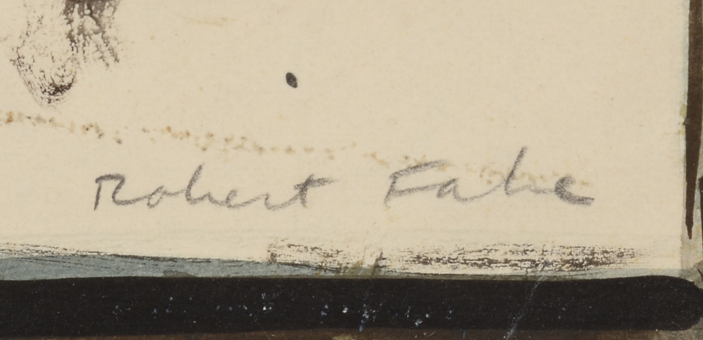 Robert Fabe Original Tempera and Watercolor Painting