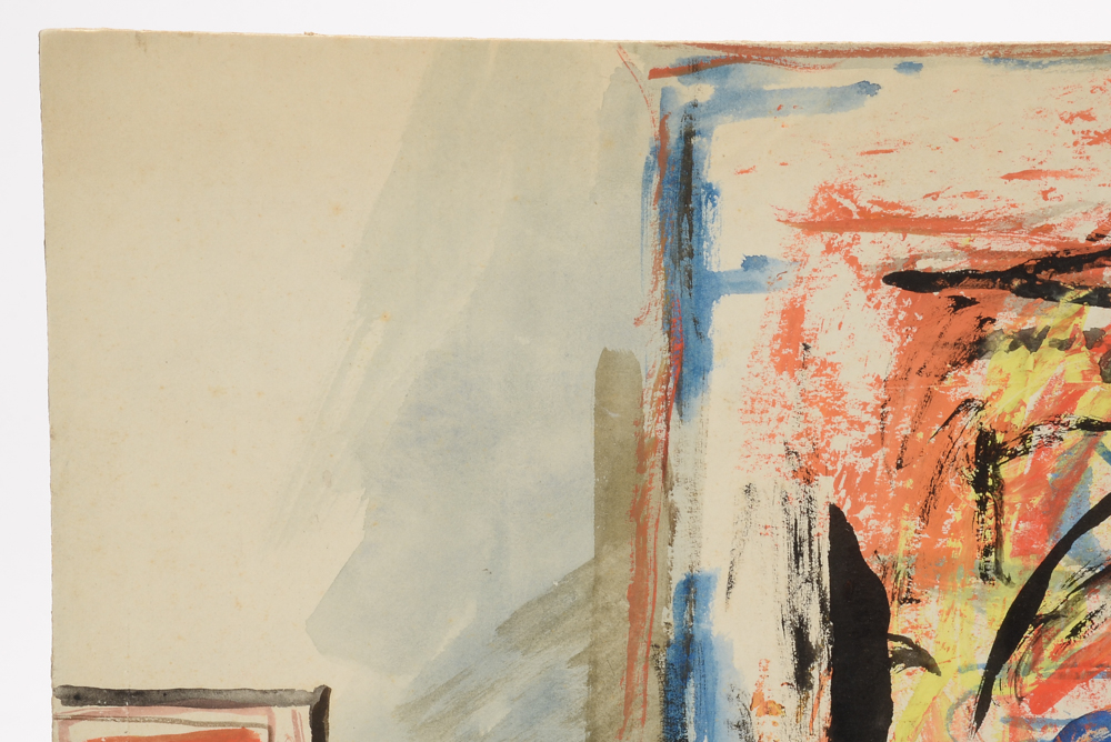 Robert Fabe Original Tempera and Watercolor Painting