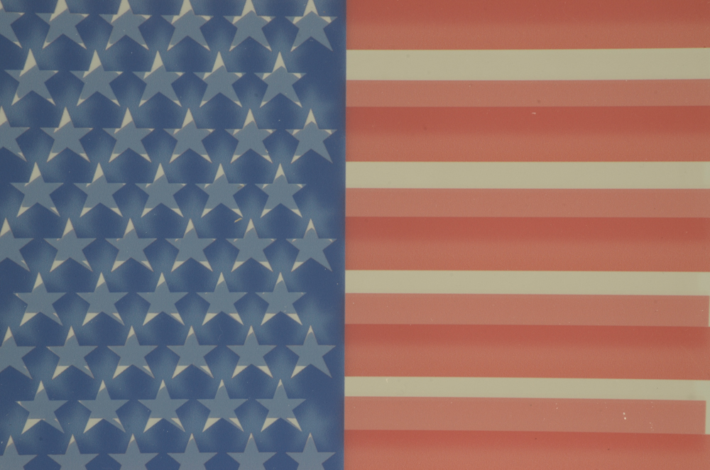 Yaacov Agam Signed Limited Edition Artist's Proof 1976 Serigraph on Mirror "Spirit of America"