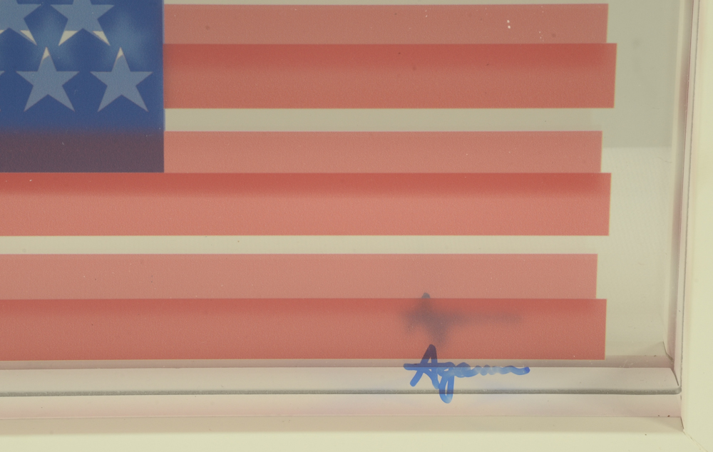 Yaacov Agam Signed Limited Edition Artist's Proof 1976 Serigraph on Mirror "Spirit of America"