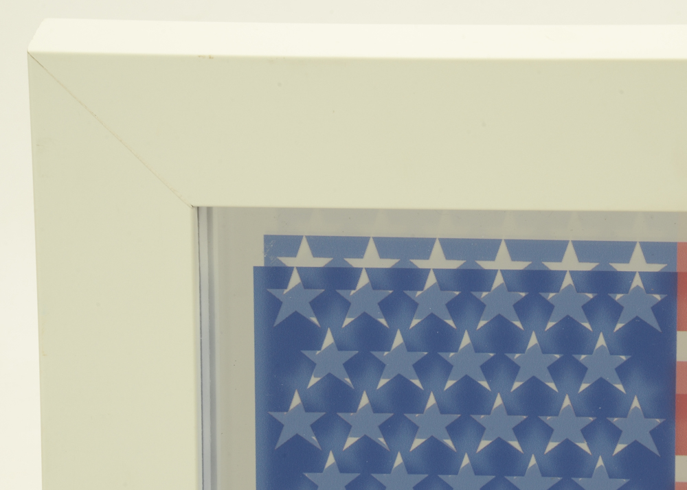 Yaacov Agam Signed Limited Edition Artist's Proof 1976 Serigraph on Mirror "Spirit of America"