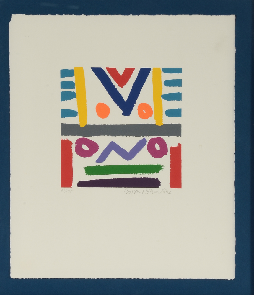 Two Bo von Hohenlohe Signed Limited Edition Serigraphs