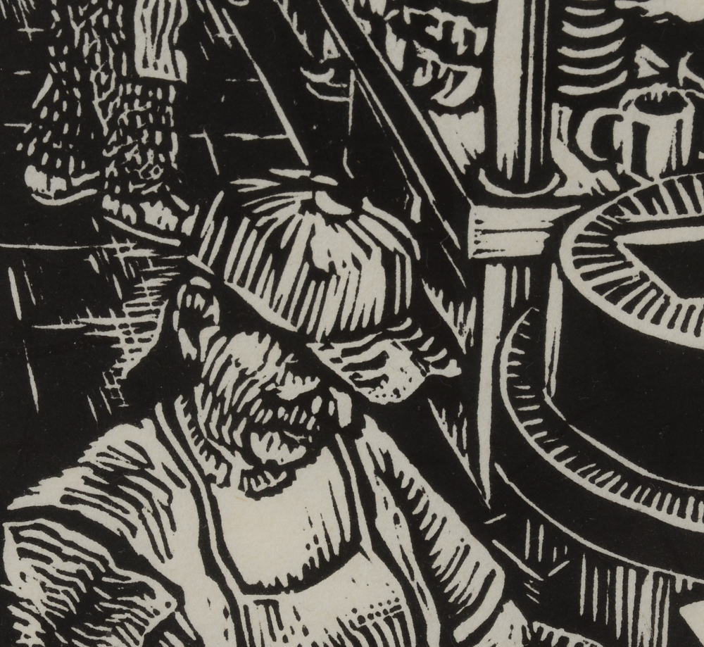 Craig Clements Signed Limited Edition Woodblock "Kitchen 3"