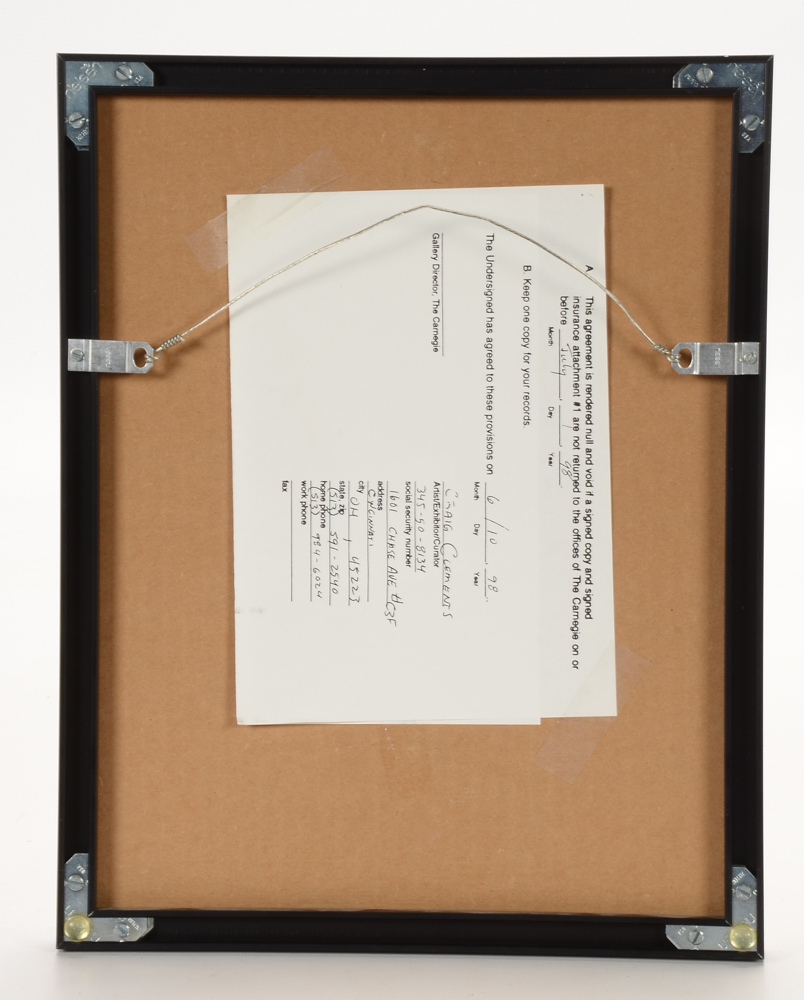 Craig Clements Signed Limited Edition Woodblock "Kitchen 3"