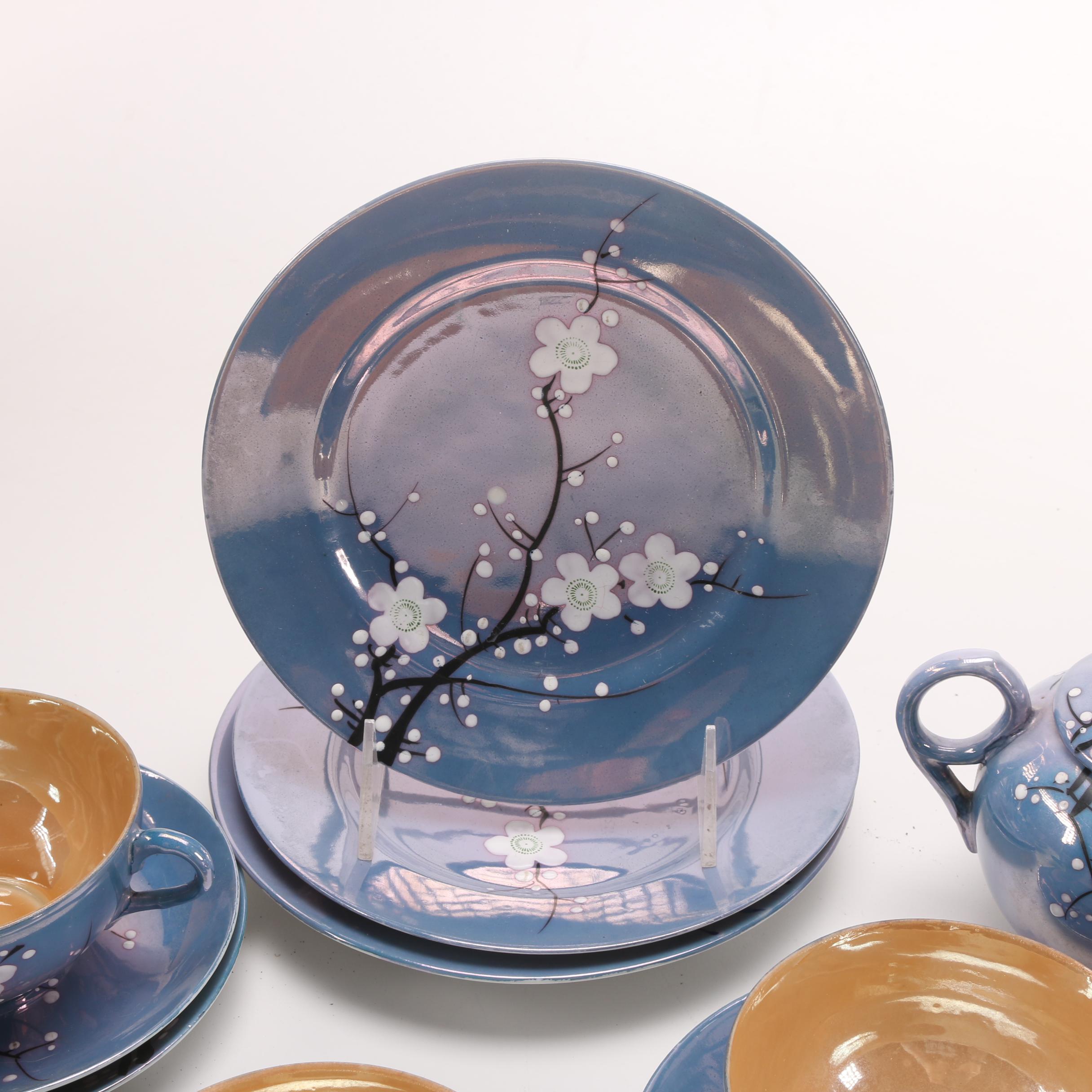 RS Japan Hand-Painted Lusterware Tea Set
