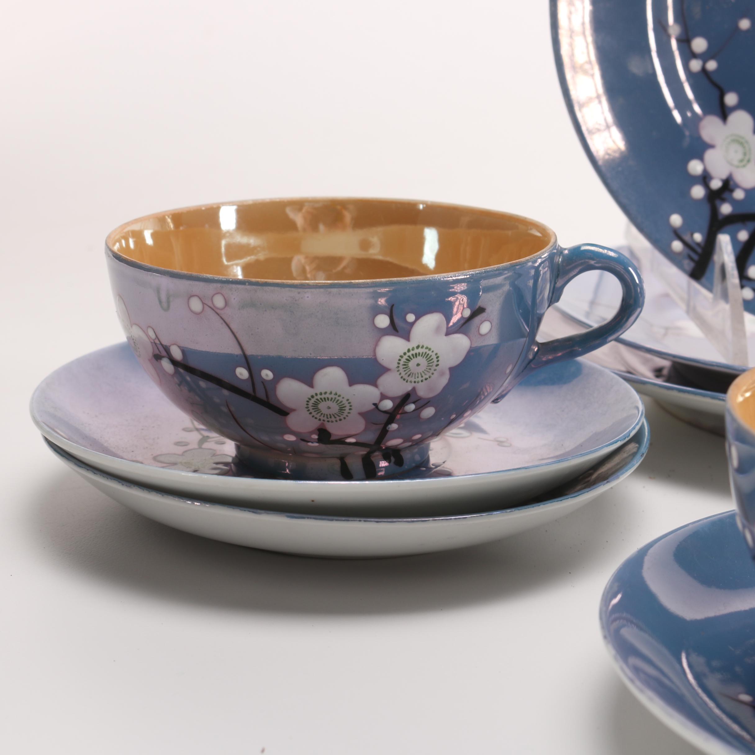 RS Japan Hand-Painted Lusterware Tea Set