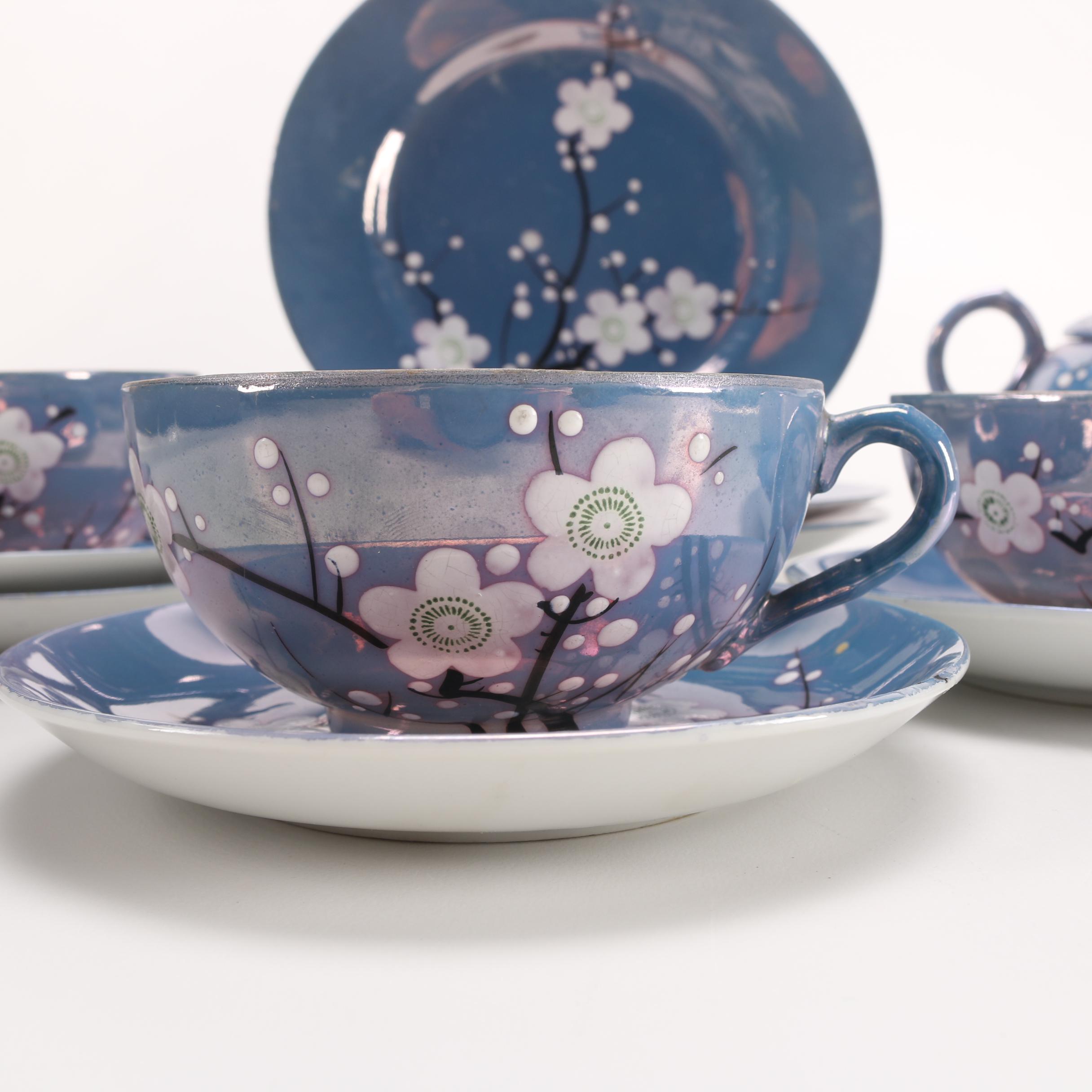 RS Japan Hand-Painted Lusterware Tea Set