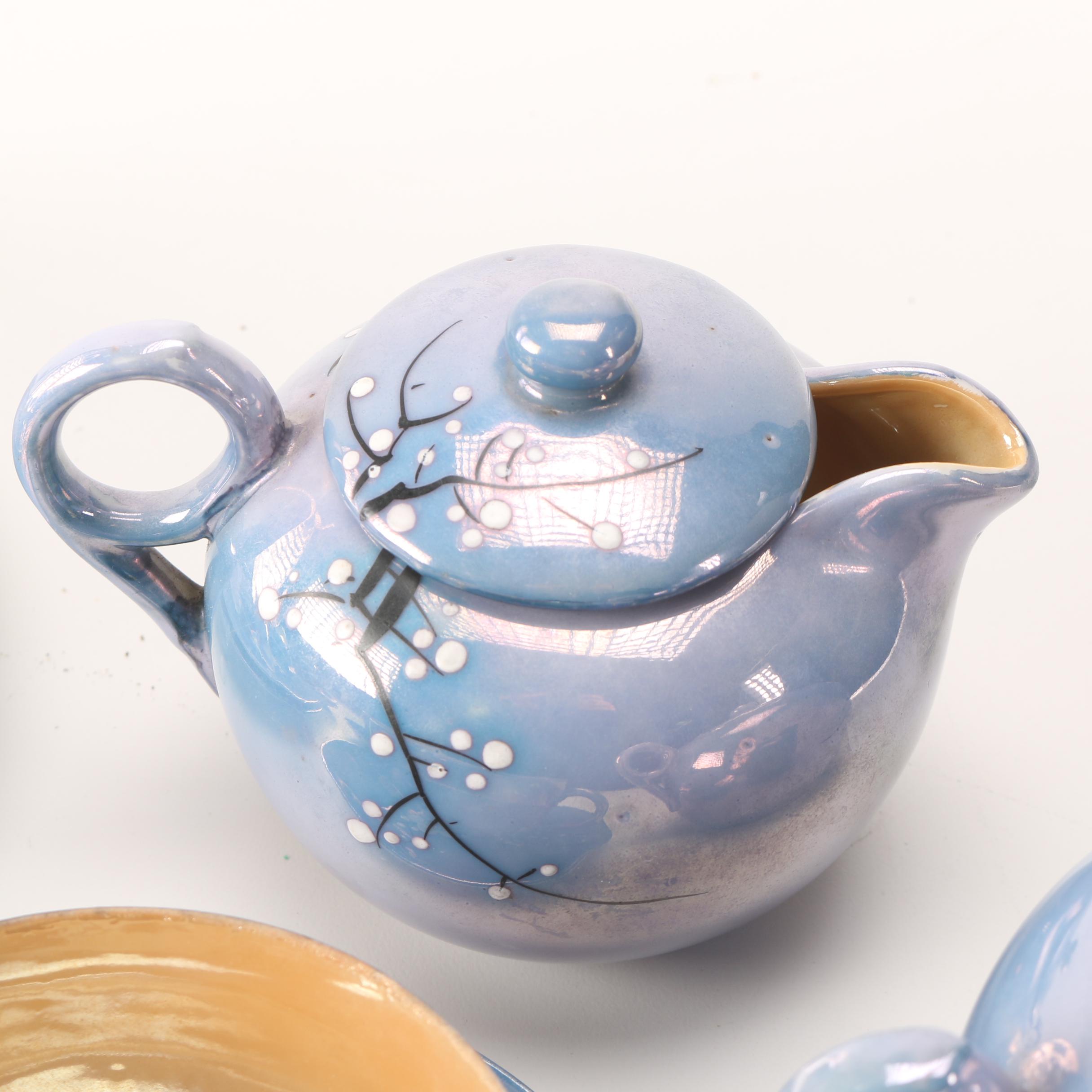 RS Japan Hand-Painted Lusterware Tea Set