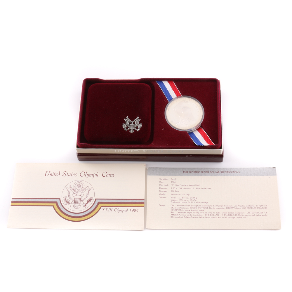1984 Los Angeles Olympics Commemorative Silver Dollar