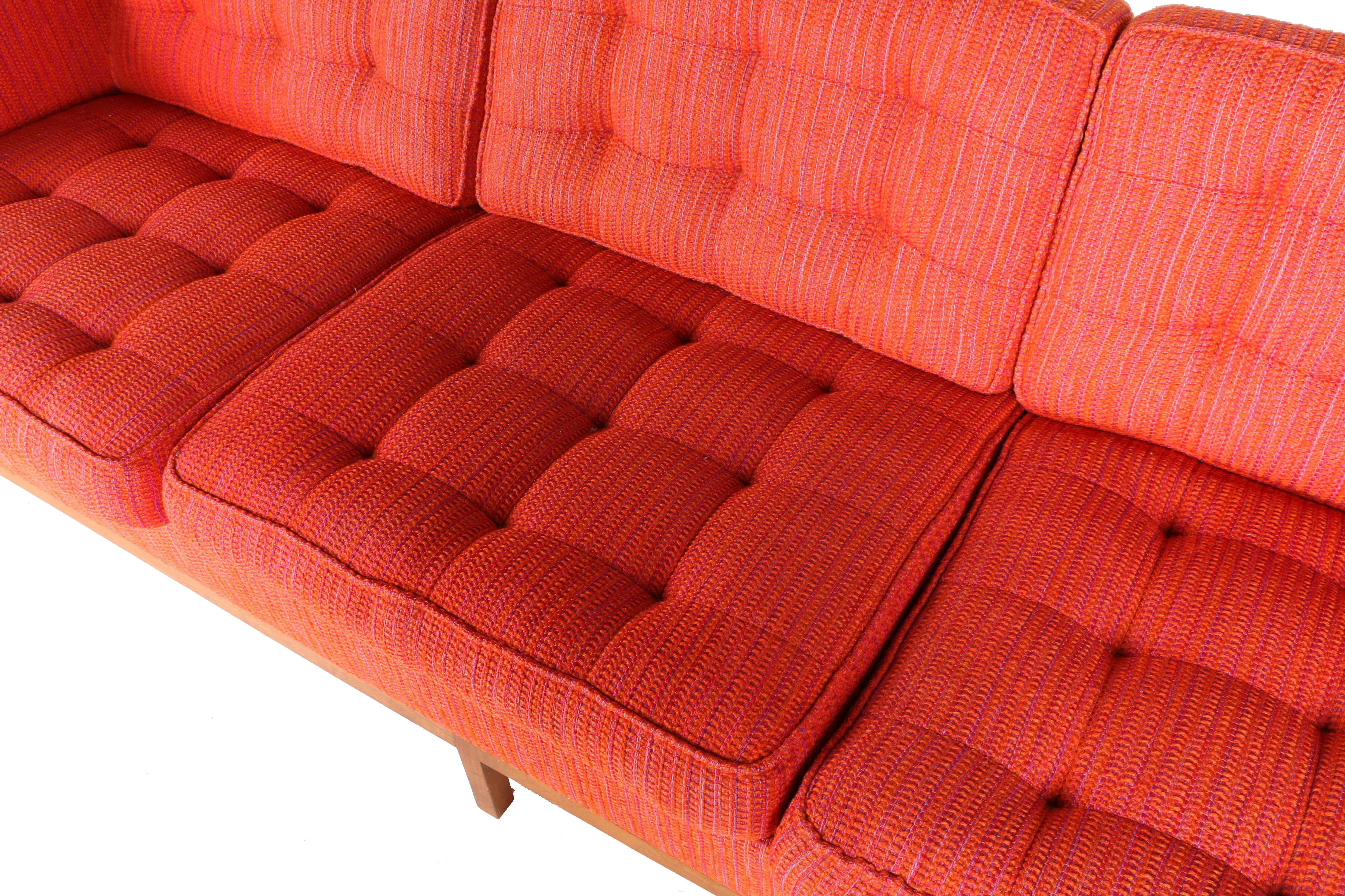 Vintage Modernist "1207" Sofa by Florence Knoll for Knoll International With Provenance