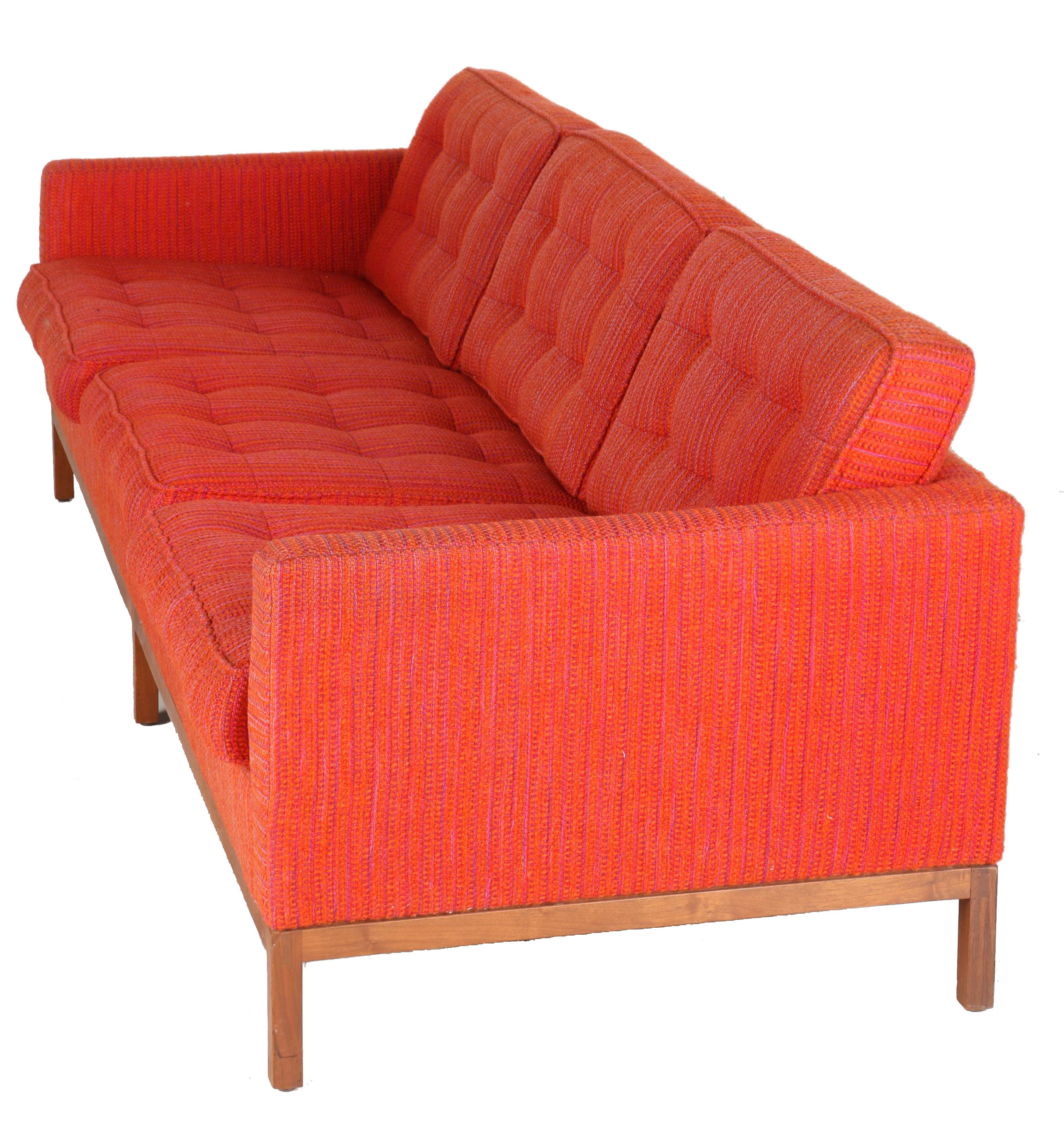 Vintage Modernist "1207" Sofa by Florence Knoll for Knoll International With Provenance