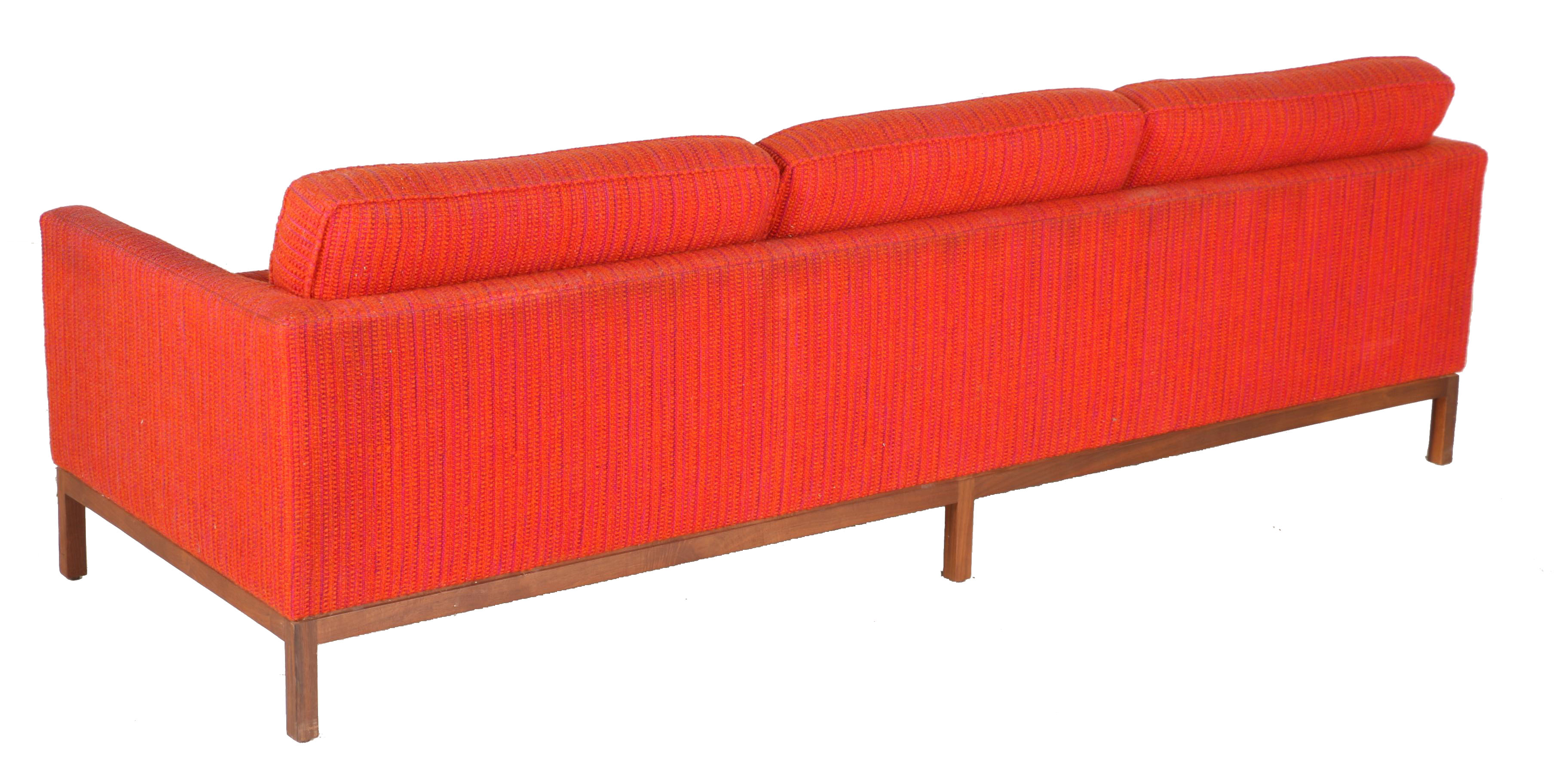 Vintage Modernist "1207" Sofa by Florence Knoll for Knoll International With Provenance