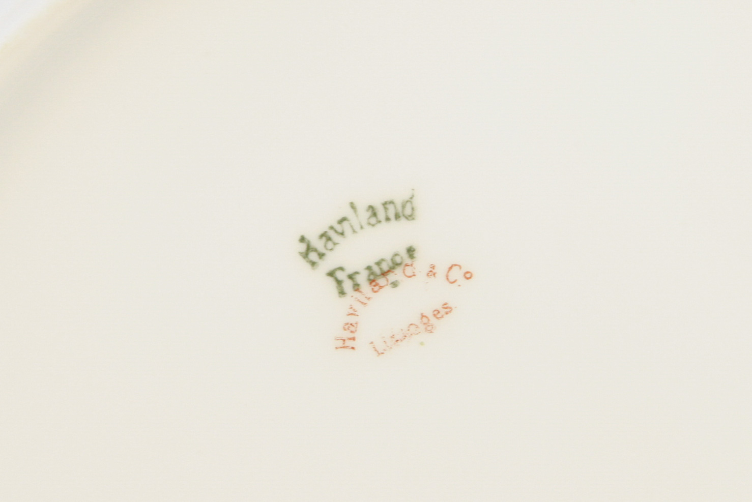 Set of Twelve Haviland & Co. Limoges France Porcelain Dessert Plates