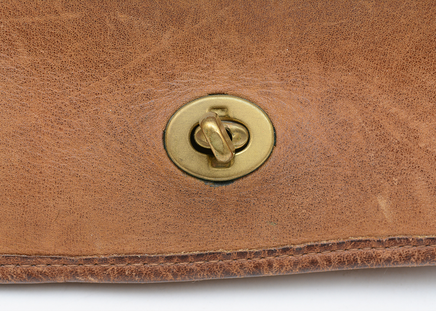 Vintage Coach Brown Leather Purse