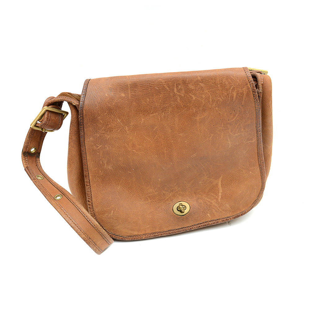 Vintage Coach Brown Leather Purse