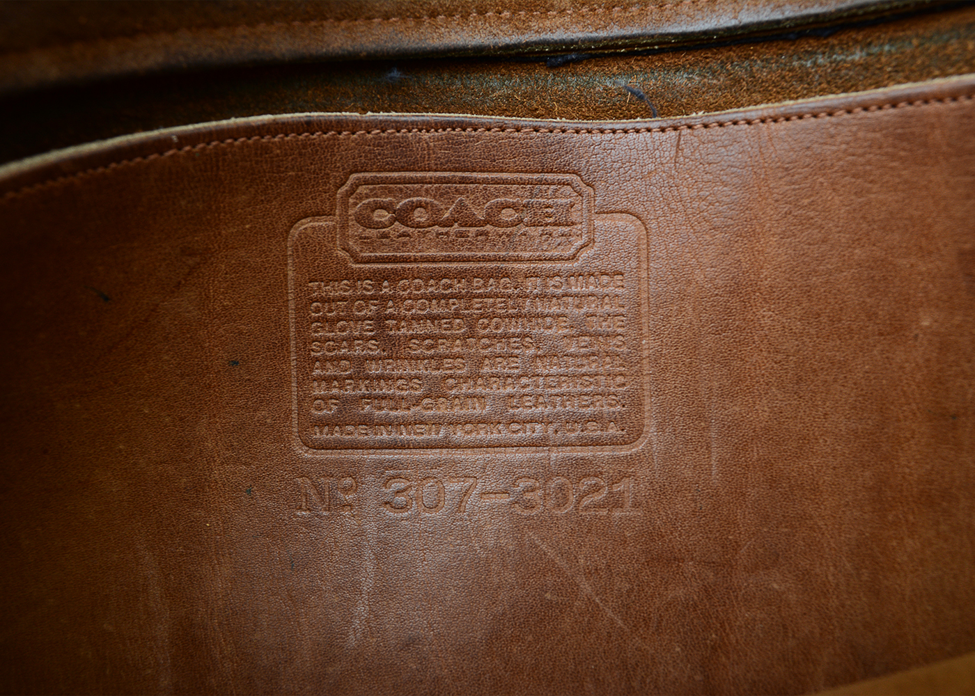 Vintage Coach Brown Leather Purse