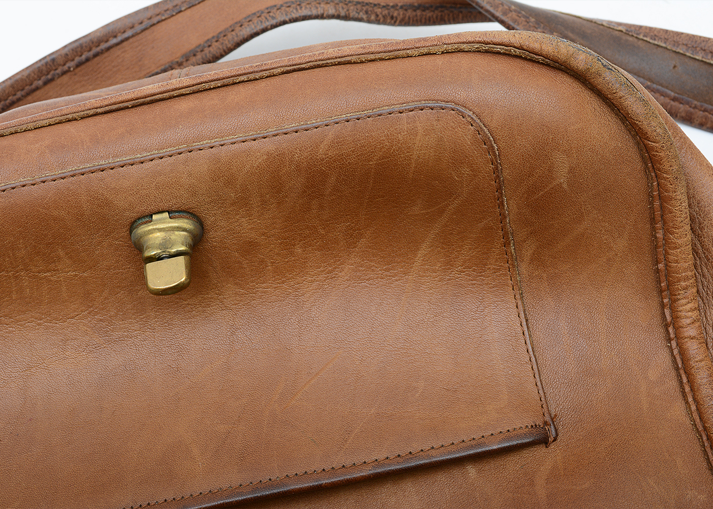 Vintage Coach Brown Leather Purse