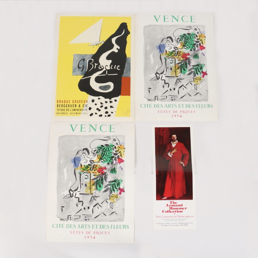 Set of Unframed Exhibition Posters