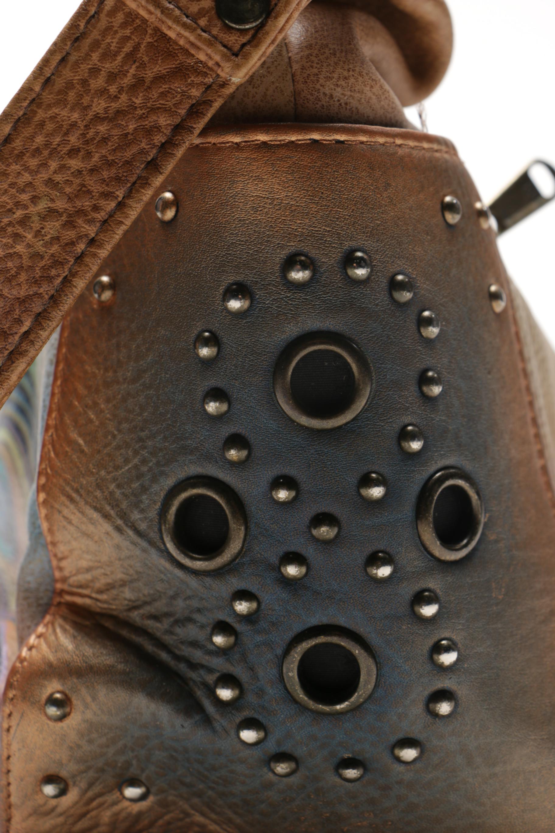 Hand Painted Leather Bags Featuring Biacci