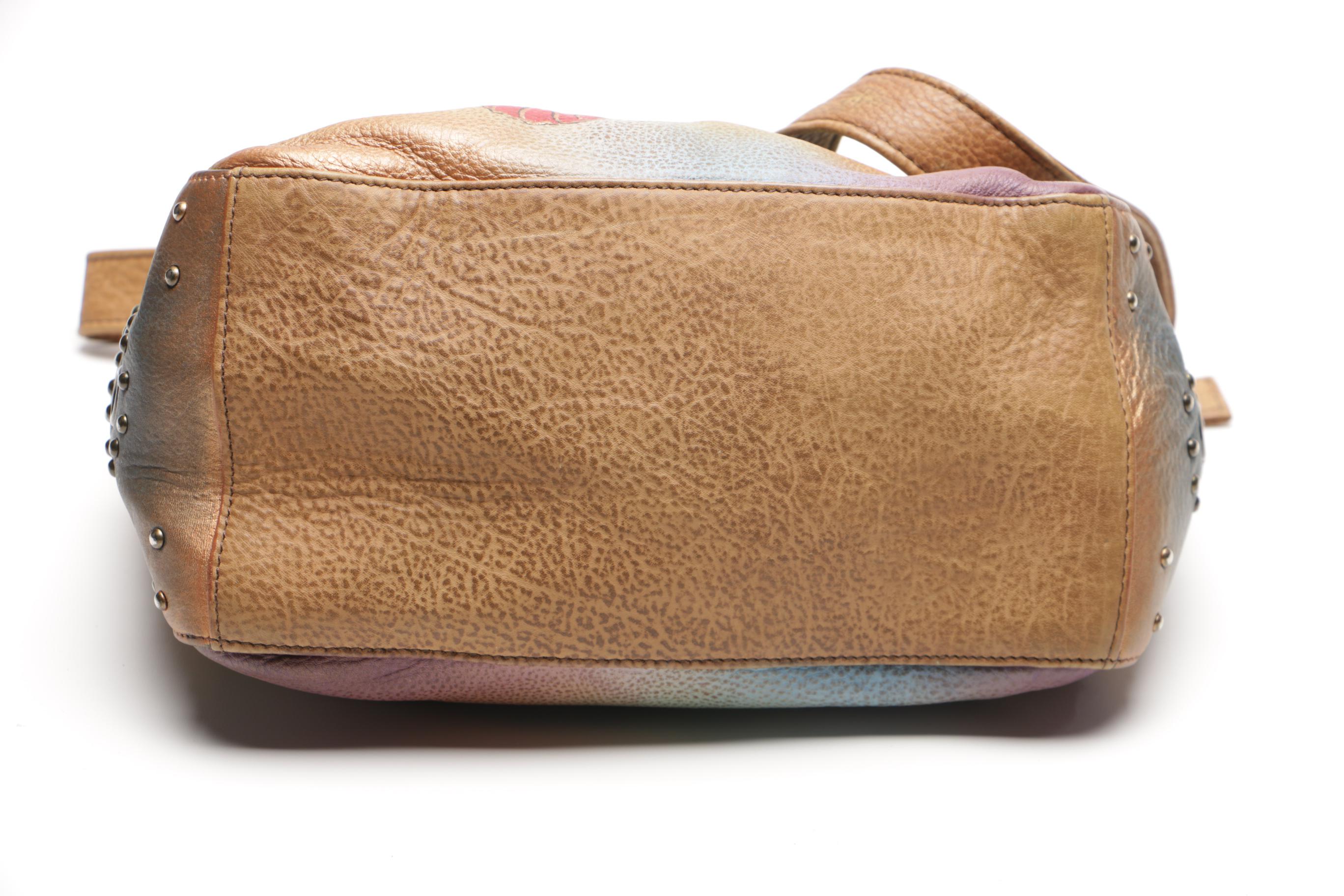 Hand Painted Leather Bags Featuring Biacci