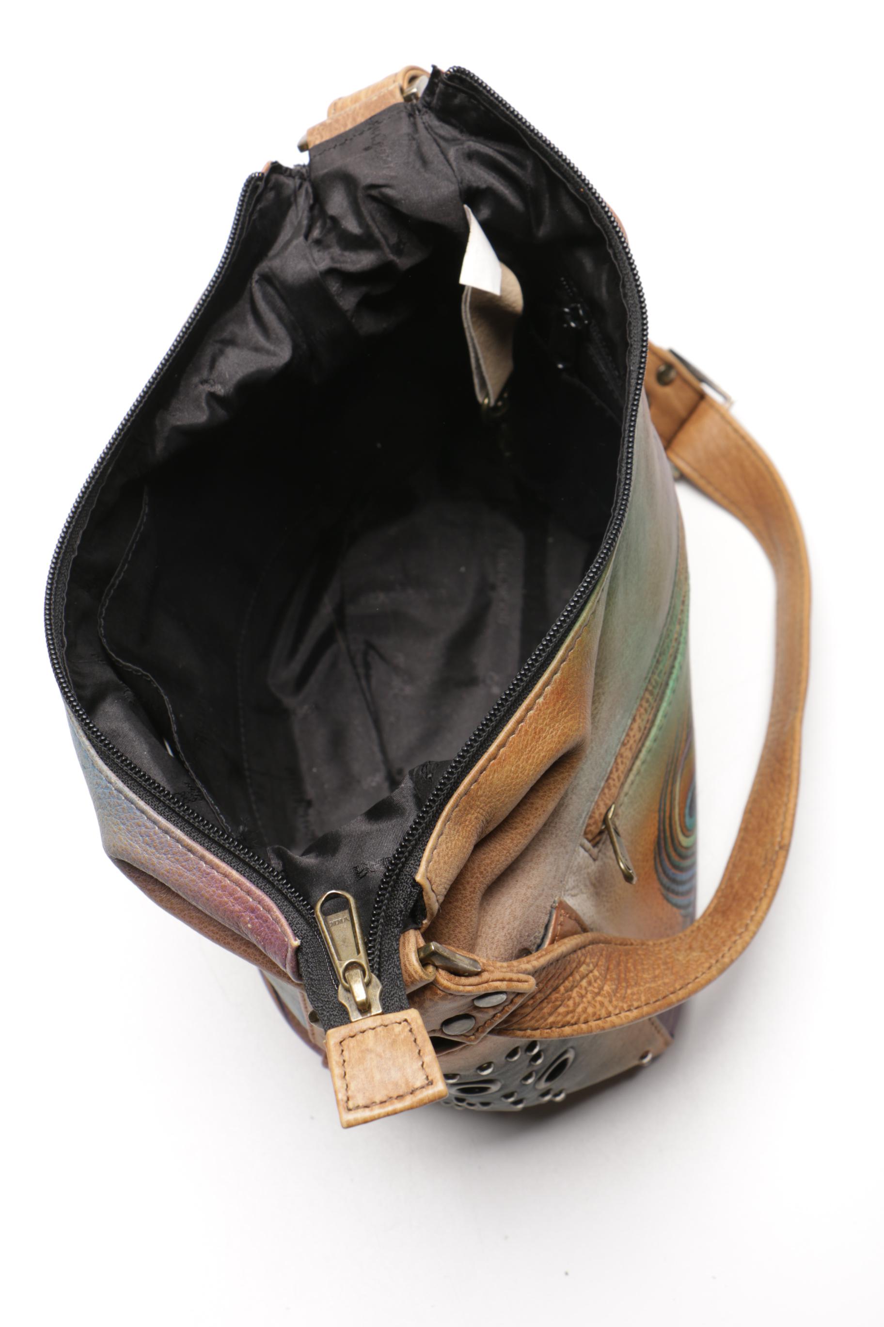 Hand Painted Leather Bags Featuring Biacci