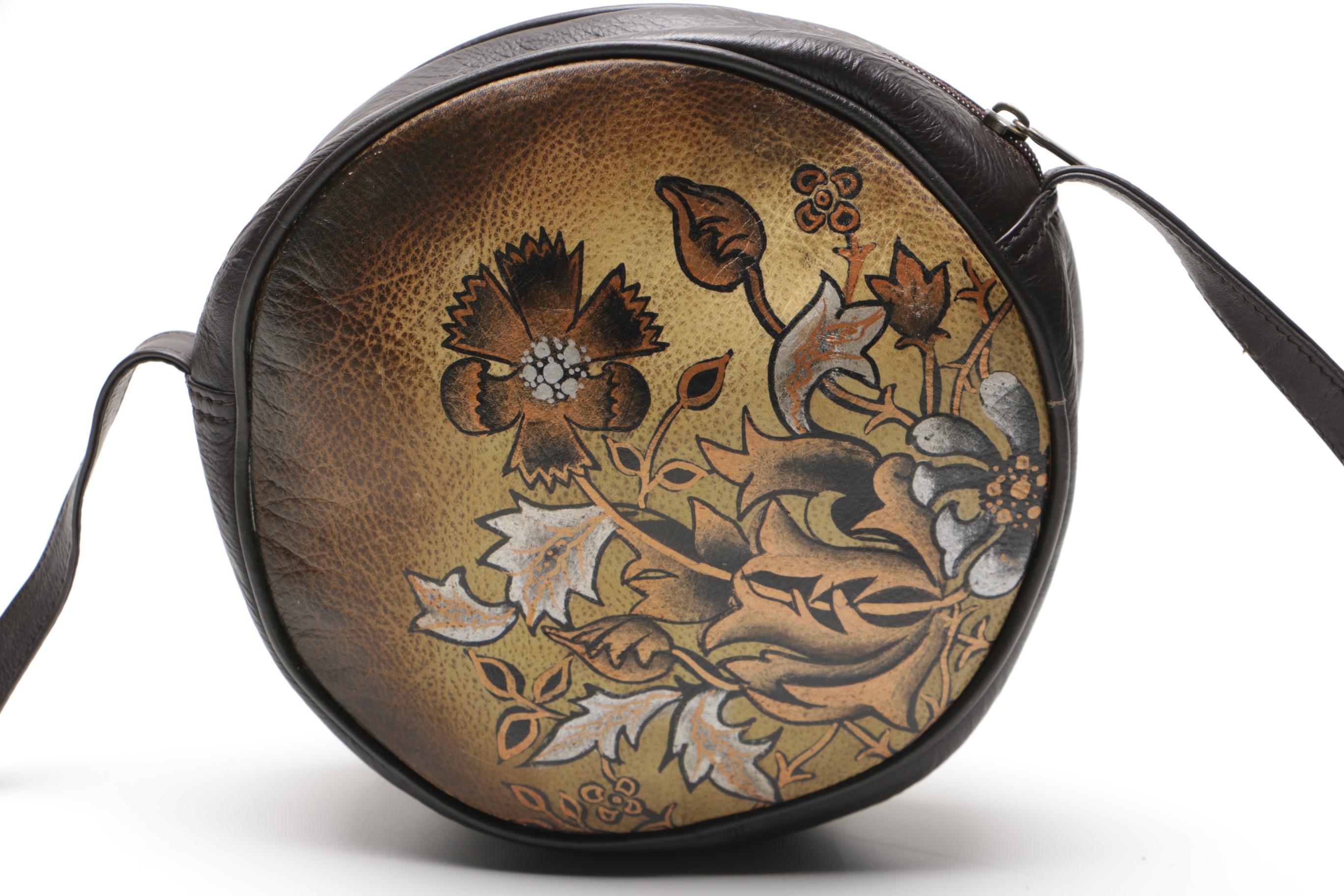 Hand Painted Leather Bags Featuring Biacci