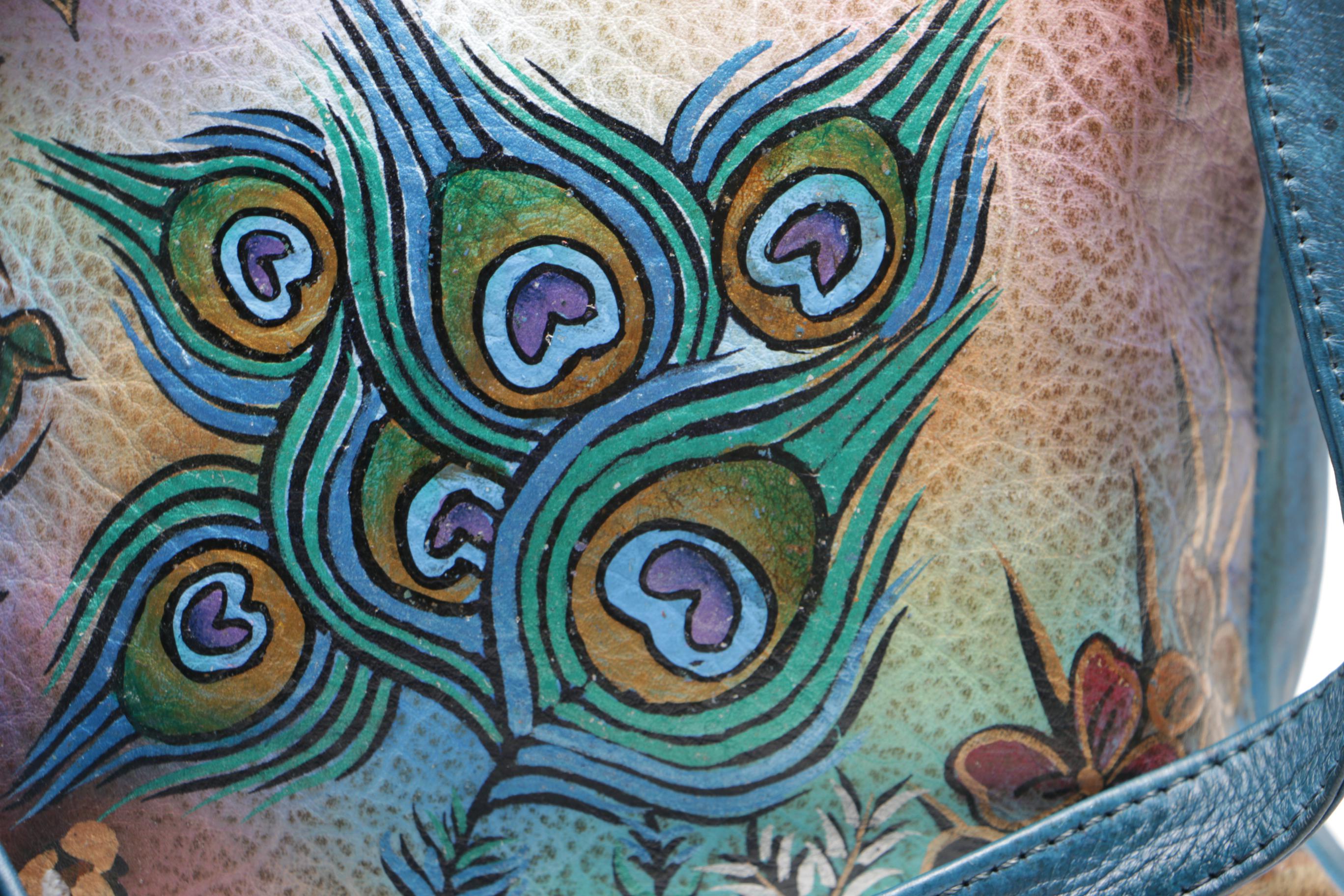 Hand Painted Leather Bags Featuring Biacci