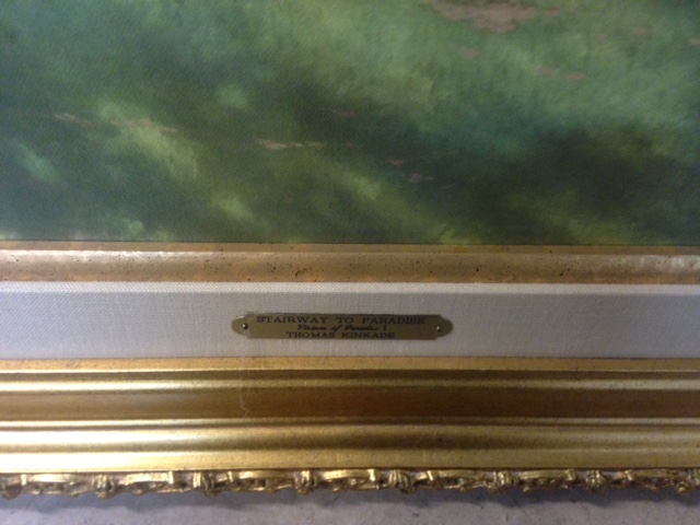 Thomas Kinkade Limited Edition Offset Lithograph on Canvas "Stairway To Paradise"