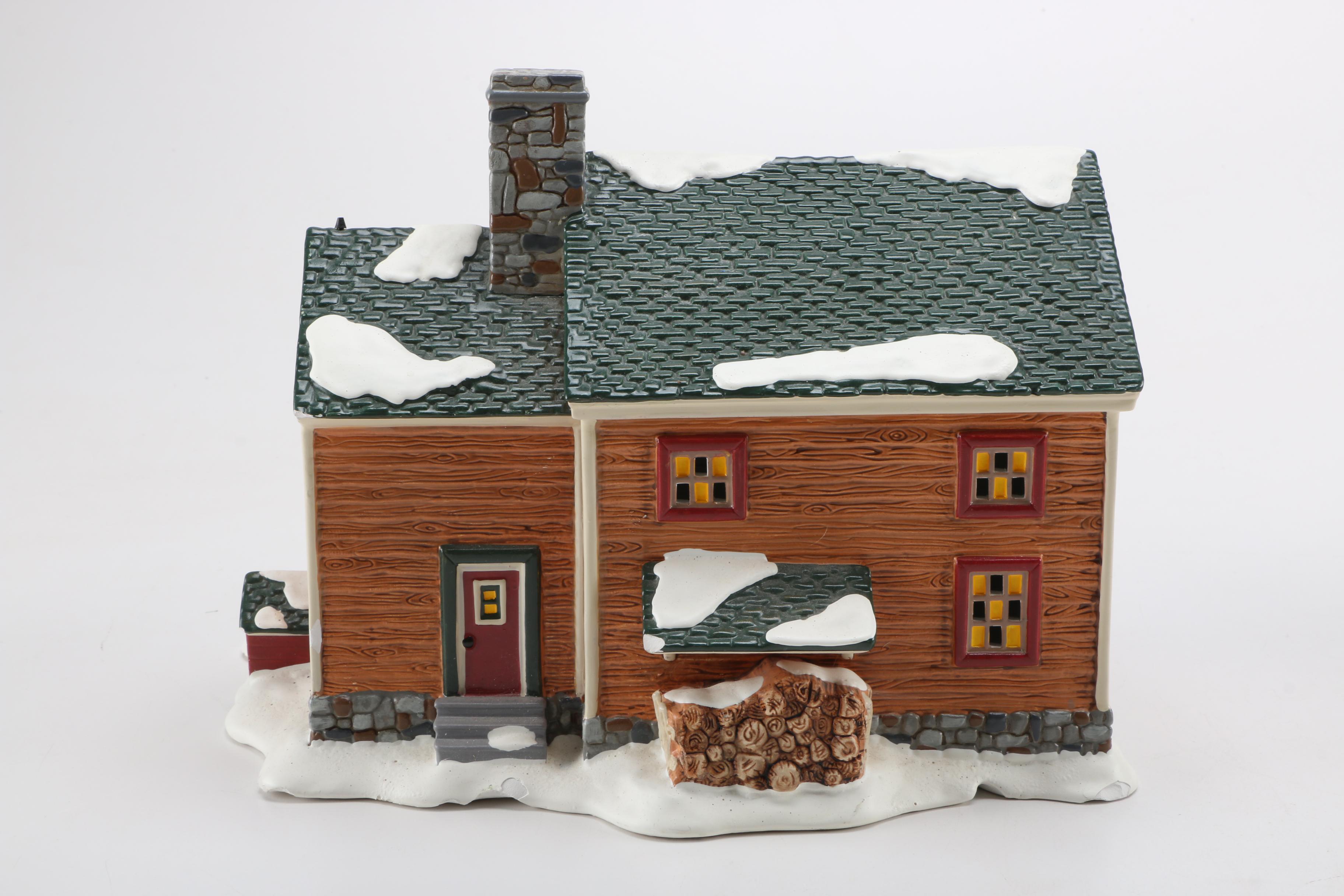 Department 56 Ceramic "Snow Village" Model Buildings
