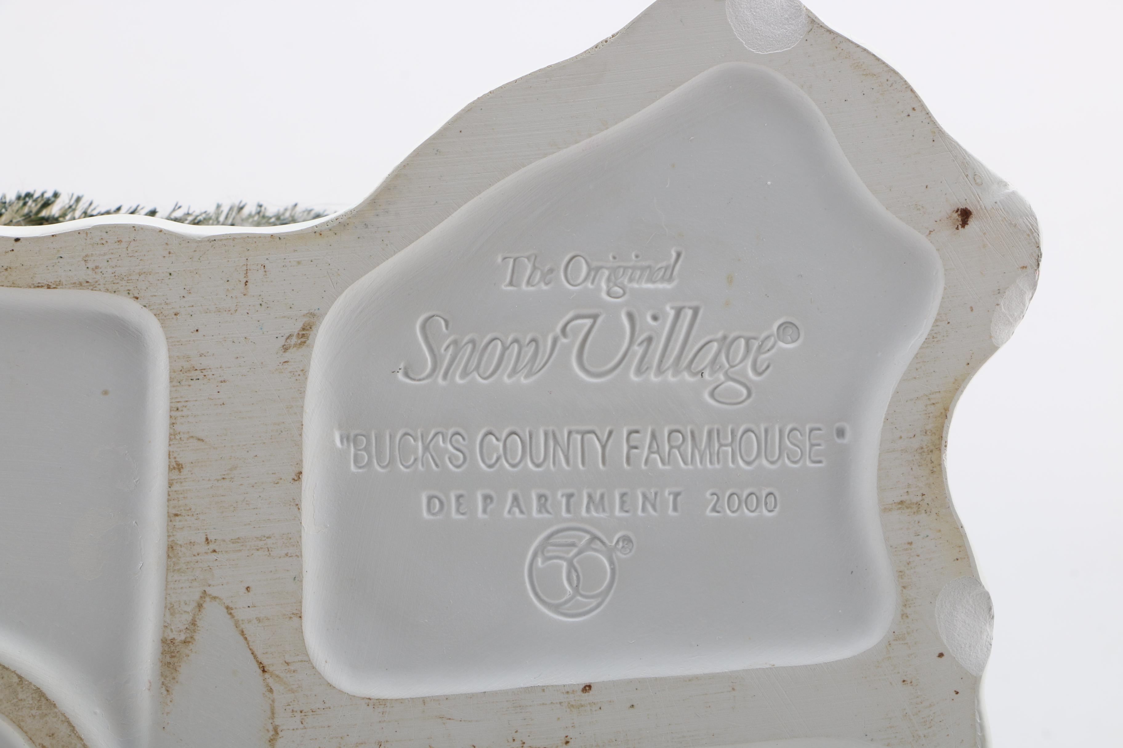 Department 56 Ceramic "Snow Village" Model Buildings