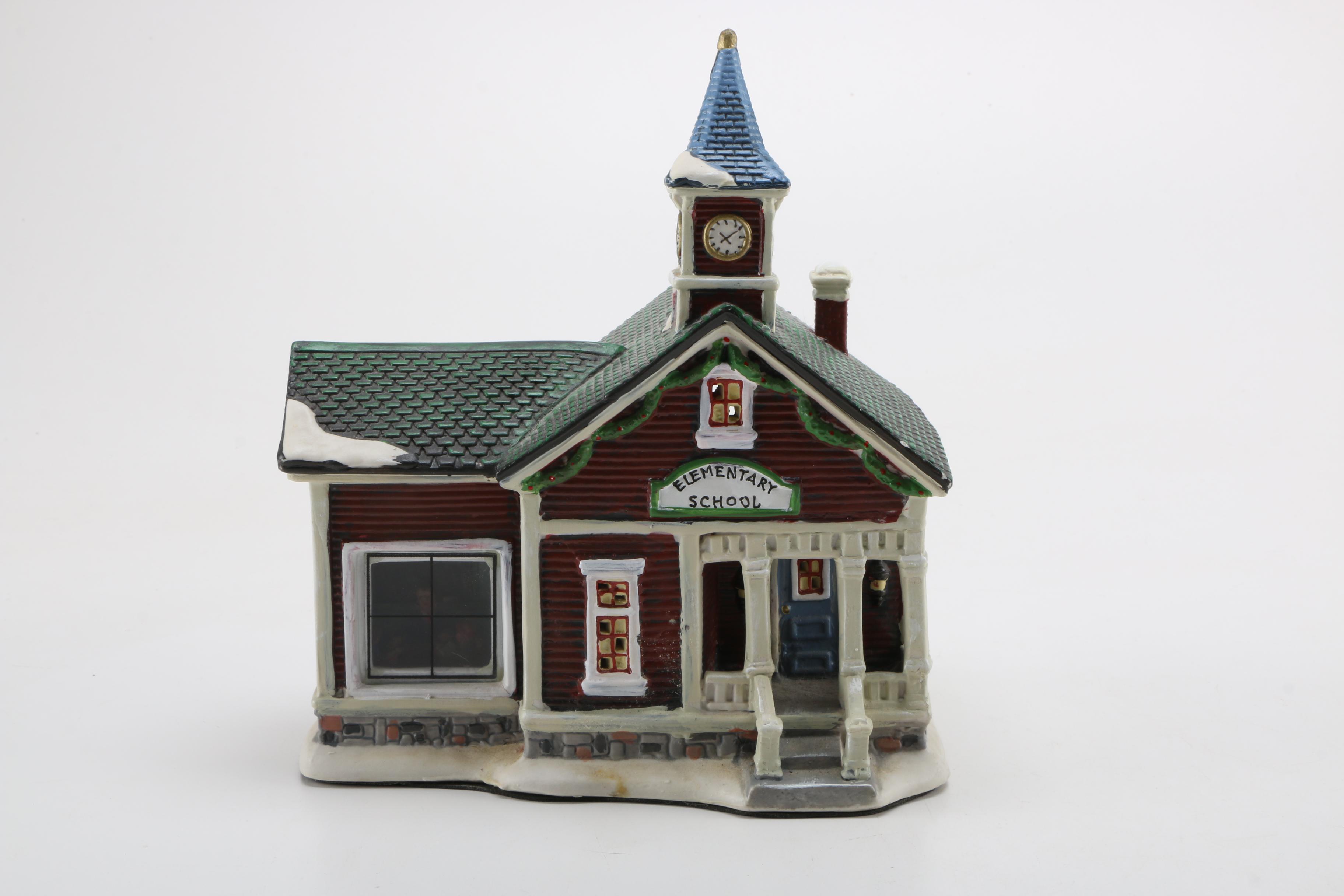 Department 56 Ceramic "Snow Village" Model Buildings