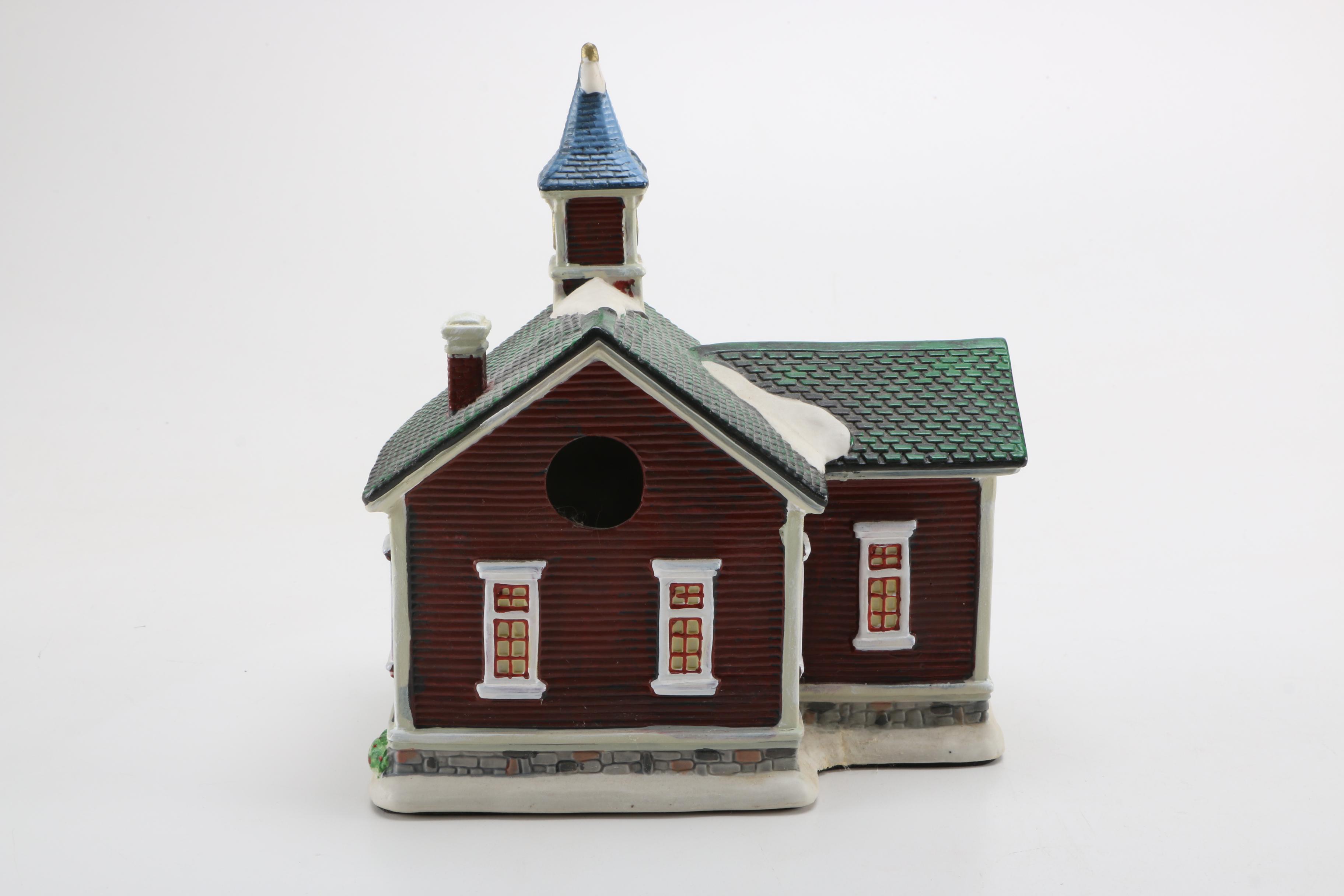 Department 56 Ceramic "Snow Village" Model Buildings