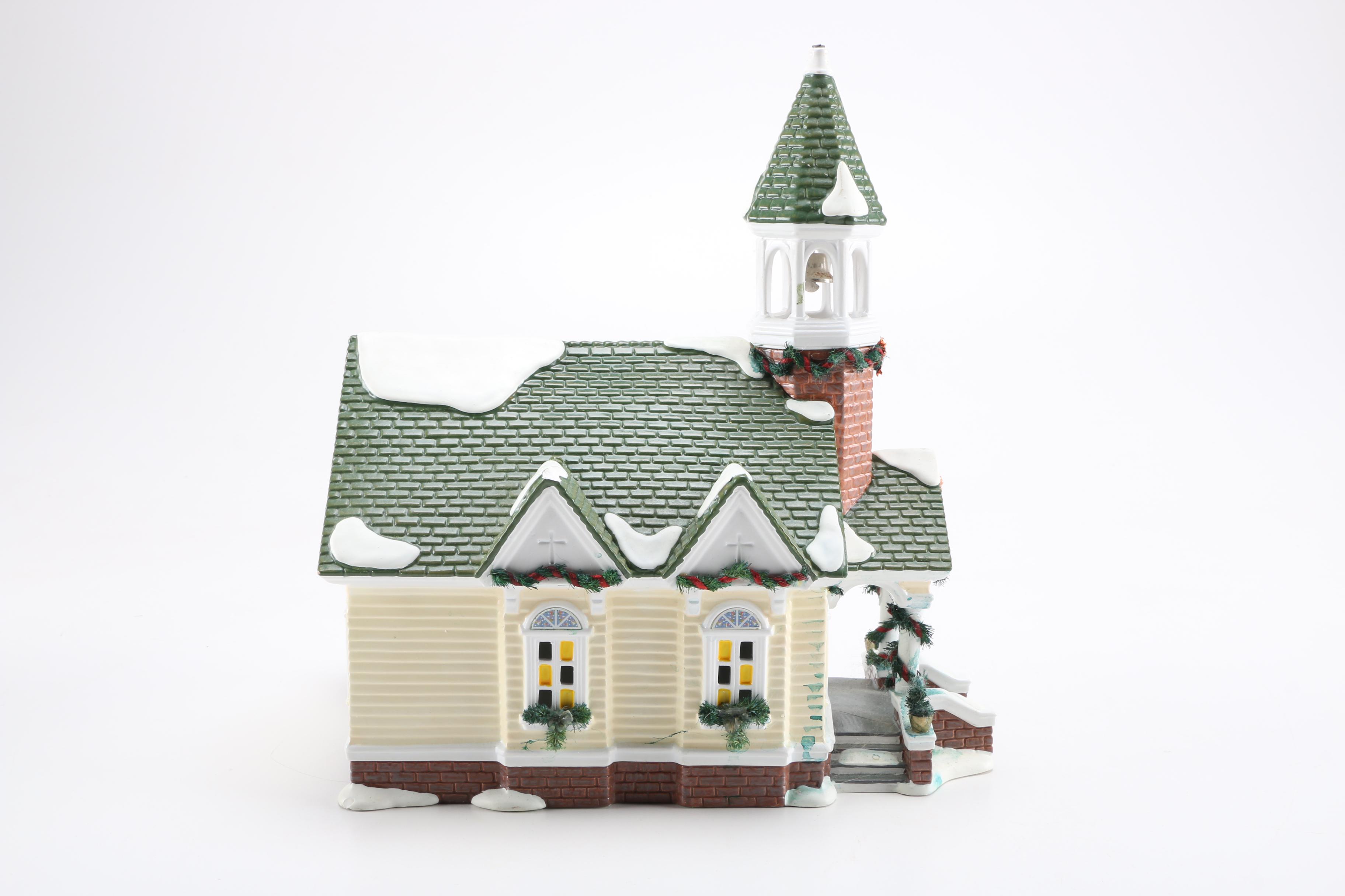 Department 56 Ceramic "Snow Village" Model Buildings