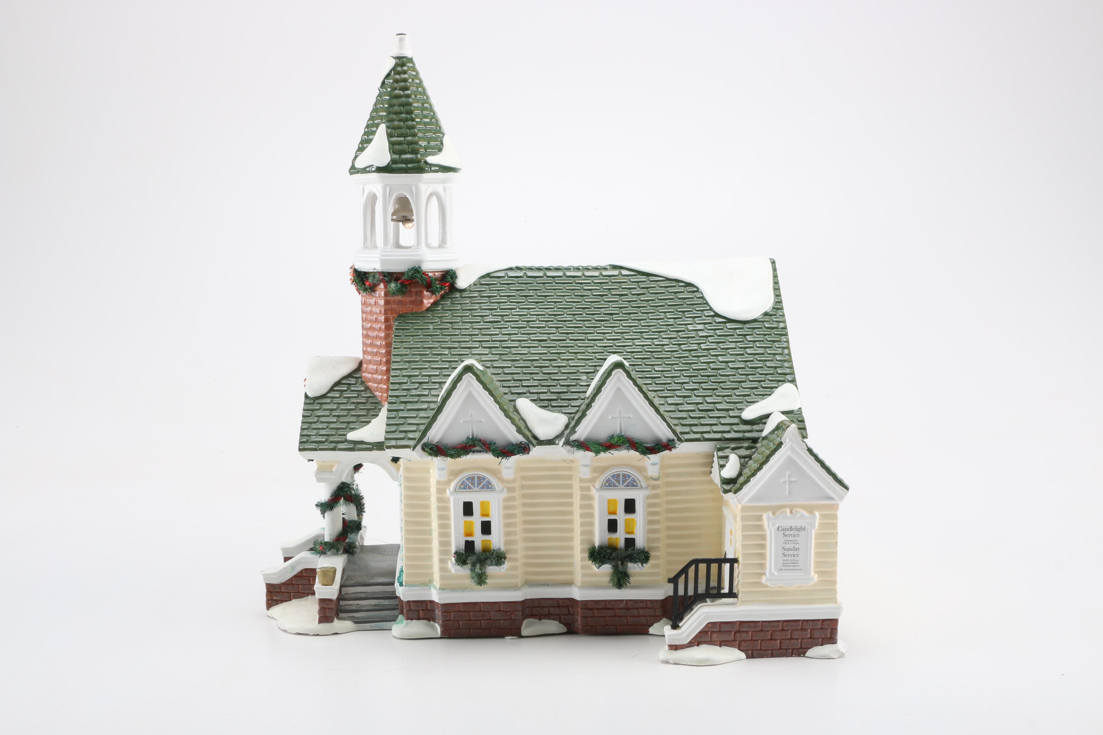 Department 56 Ceramic "Snow Village" Model Buildings
