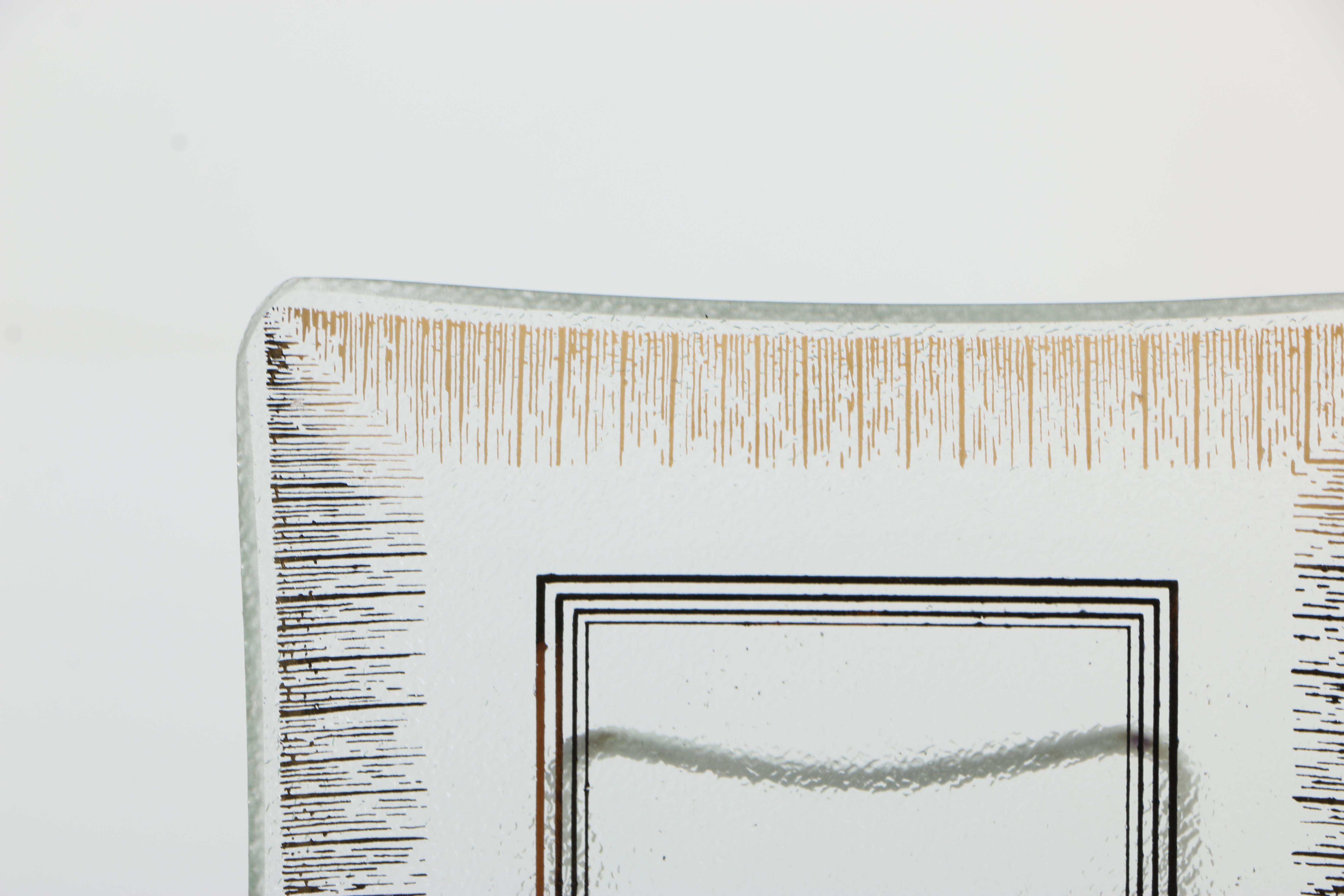 Set of Four Vintage Mid-Century Rojack Cocktail Plates