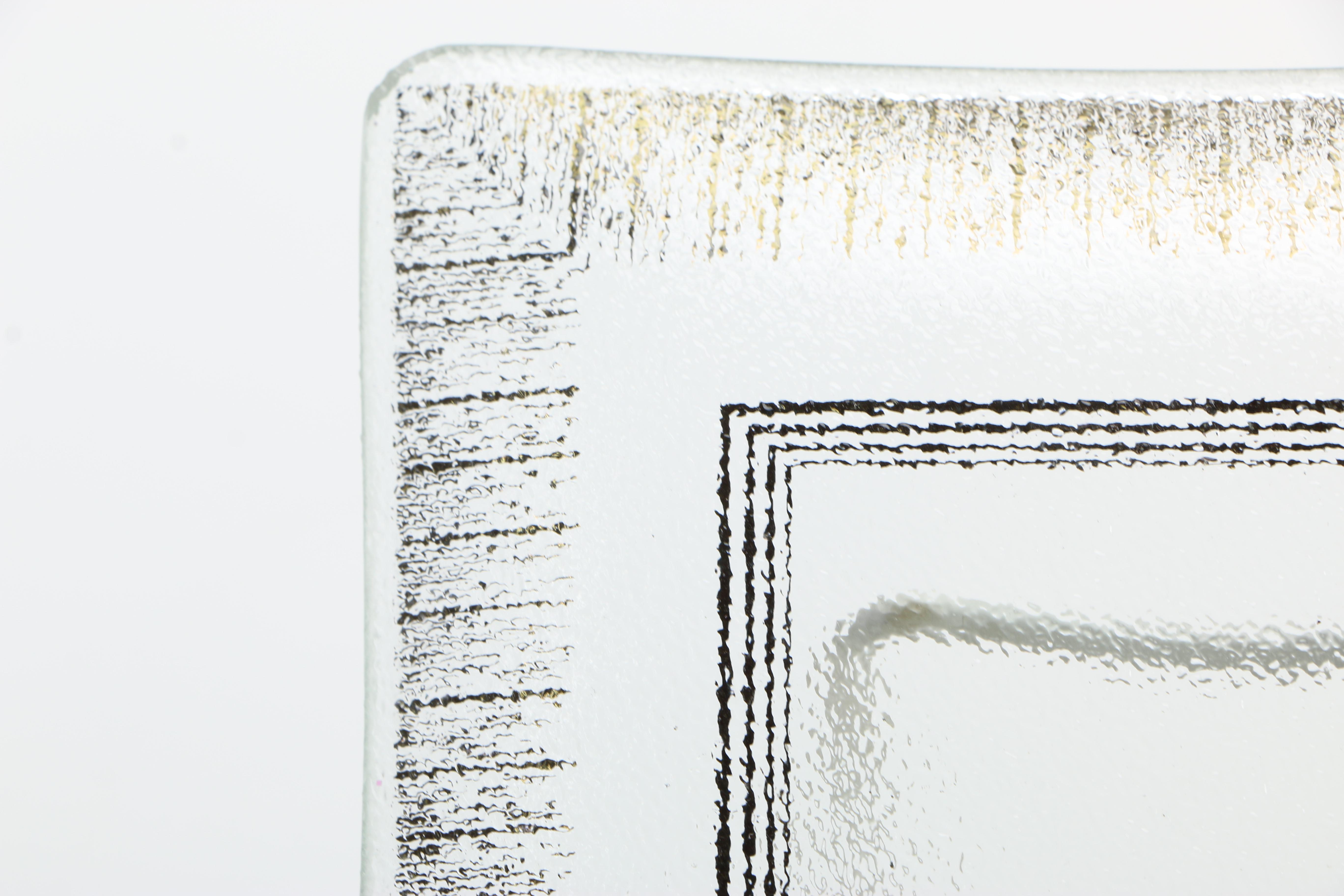 Set of Four Vintage Mid-Century Rojack Cocktail Plates