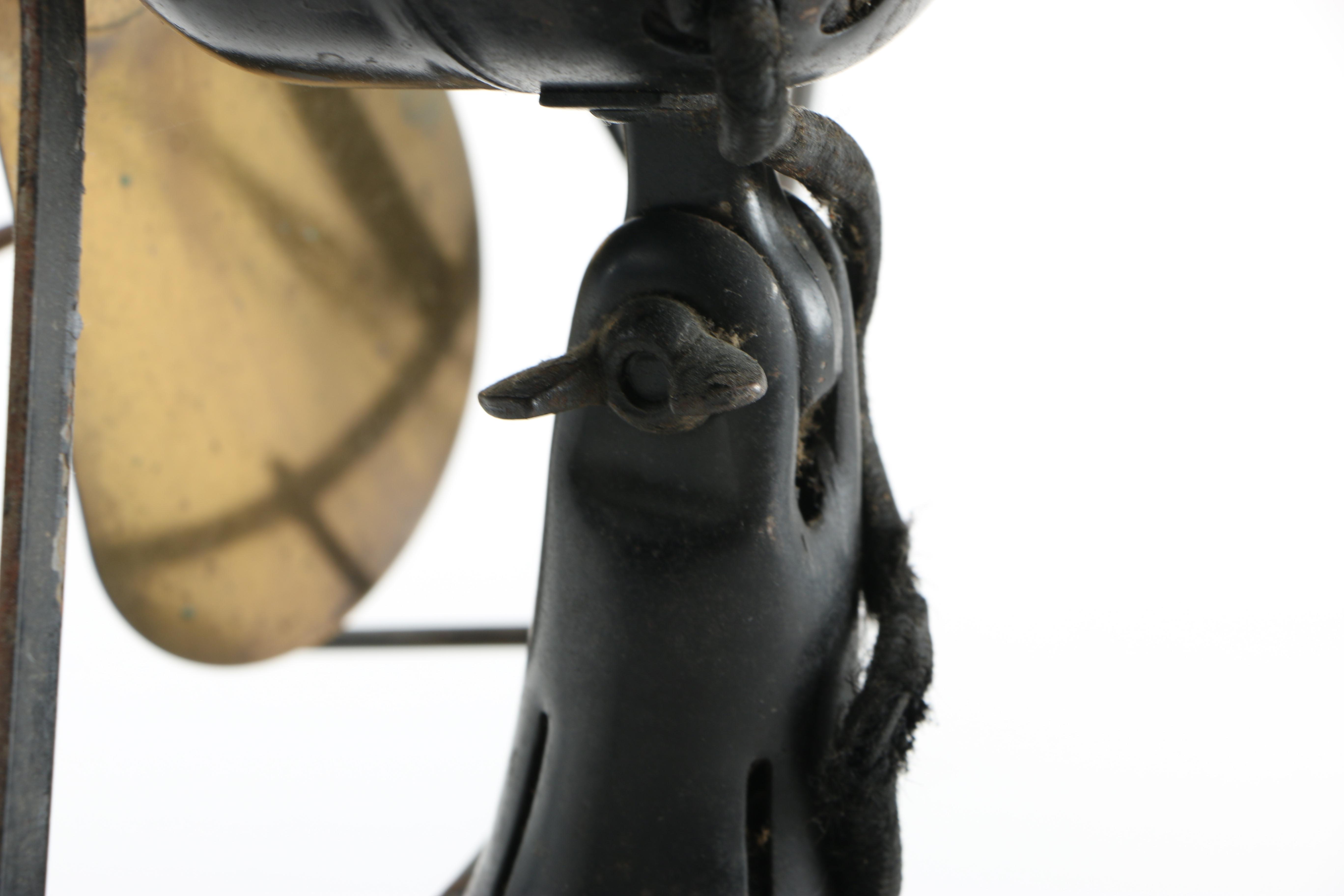 Vintage Gold Wave Fan and Clock