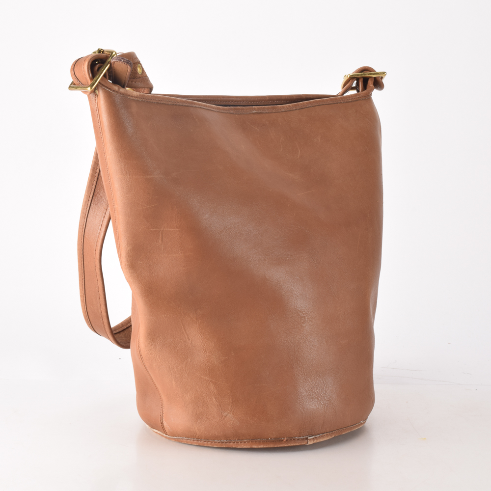 Vintage Coach Duffle Bucket Bag