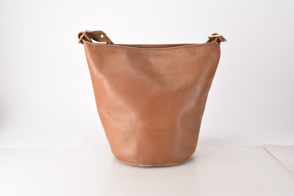 Vintage Coach Duffle Bucket Bag