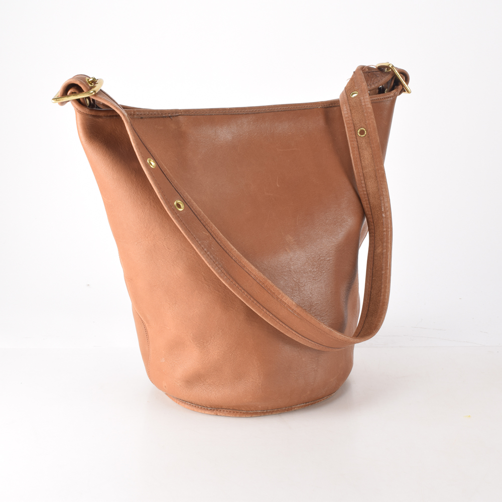 Vintage Coach Duffle Bucket Bag