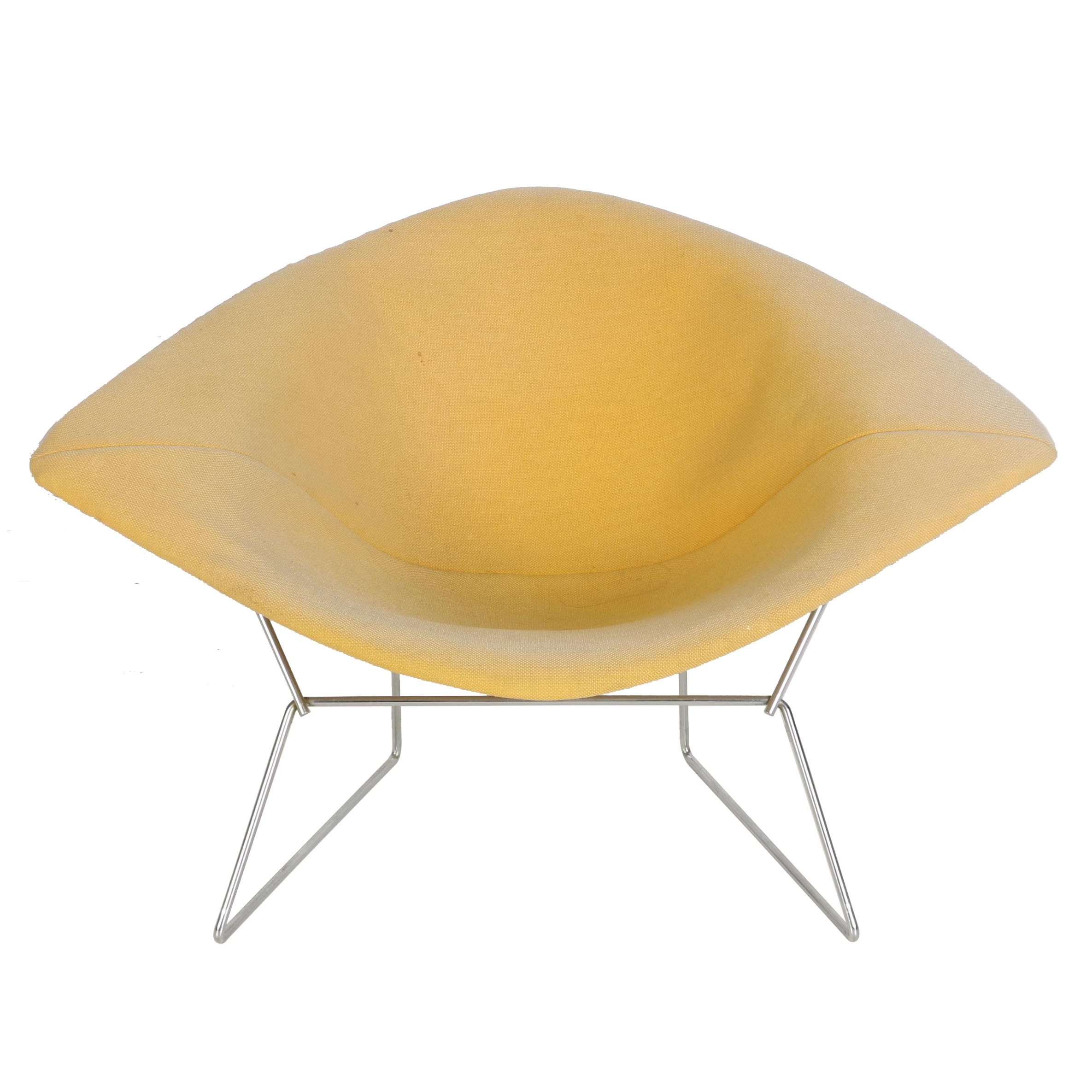 Mid Century Modern Yellow "Diamond" Lounge Chair by Harry Bertoia for Knoll