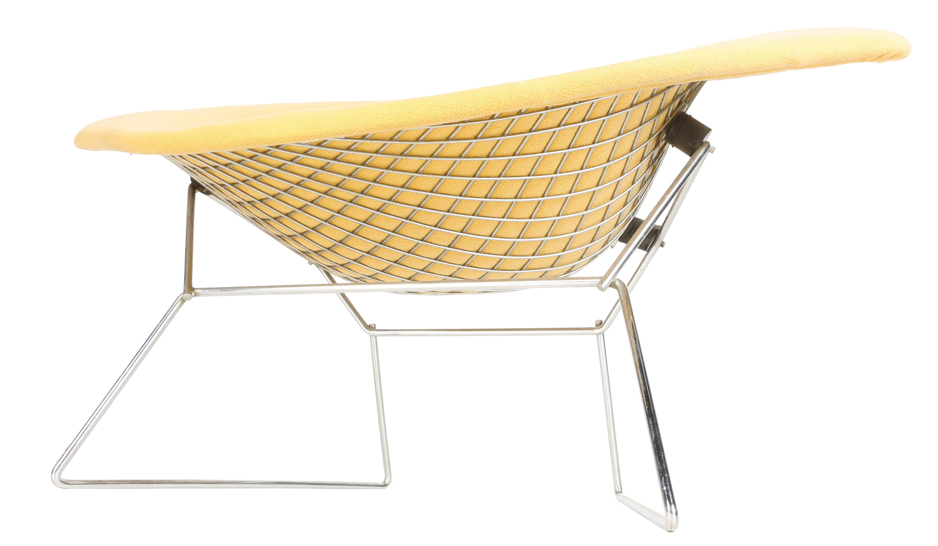 Mid Century Modern Yellow "Diamond" Lounge Chair by Harry Bertoia for Knoll