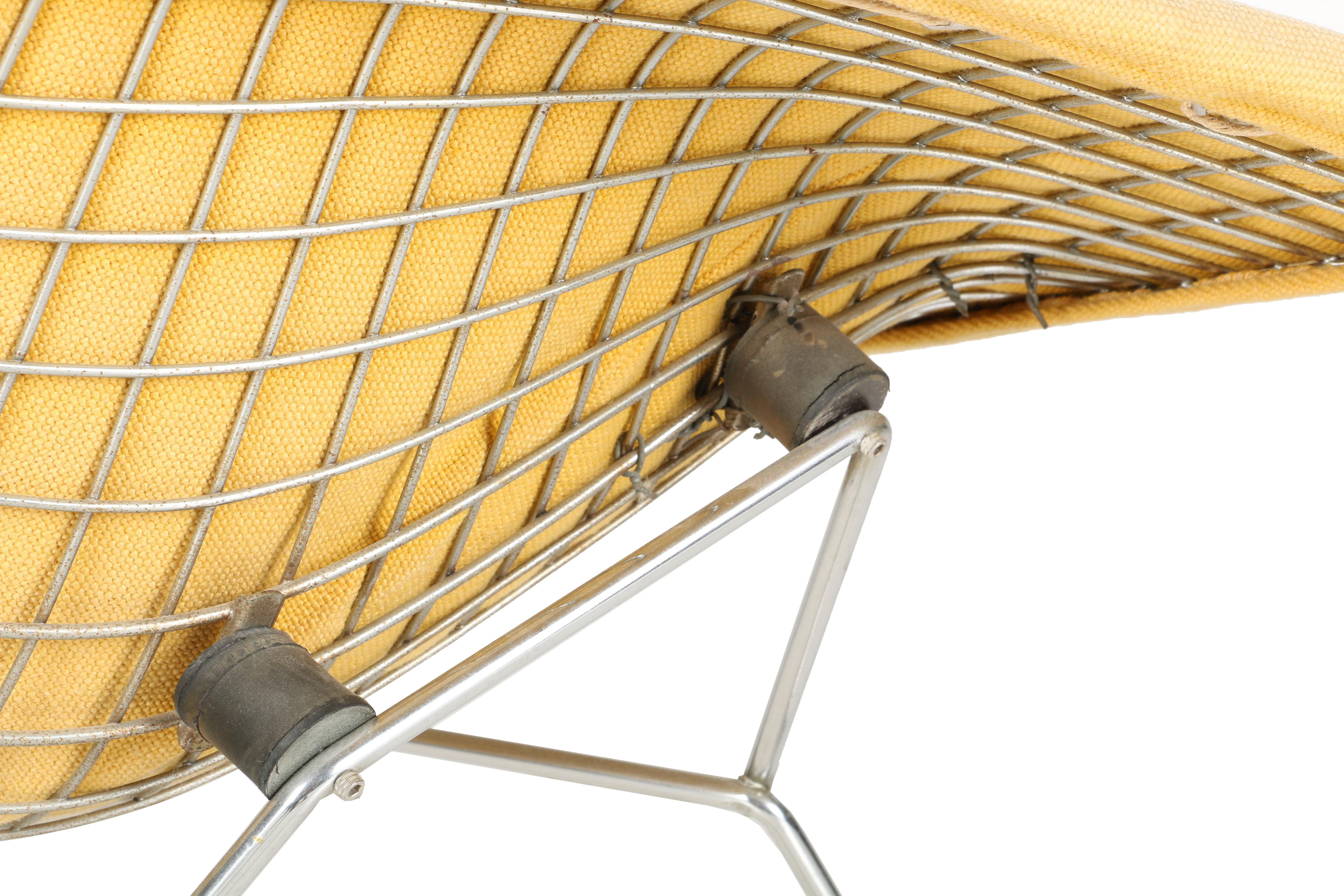Mid Century Modern Yellow "Diamond" Lounge Chair by Harry Bertoia for Knoll